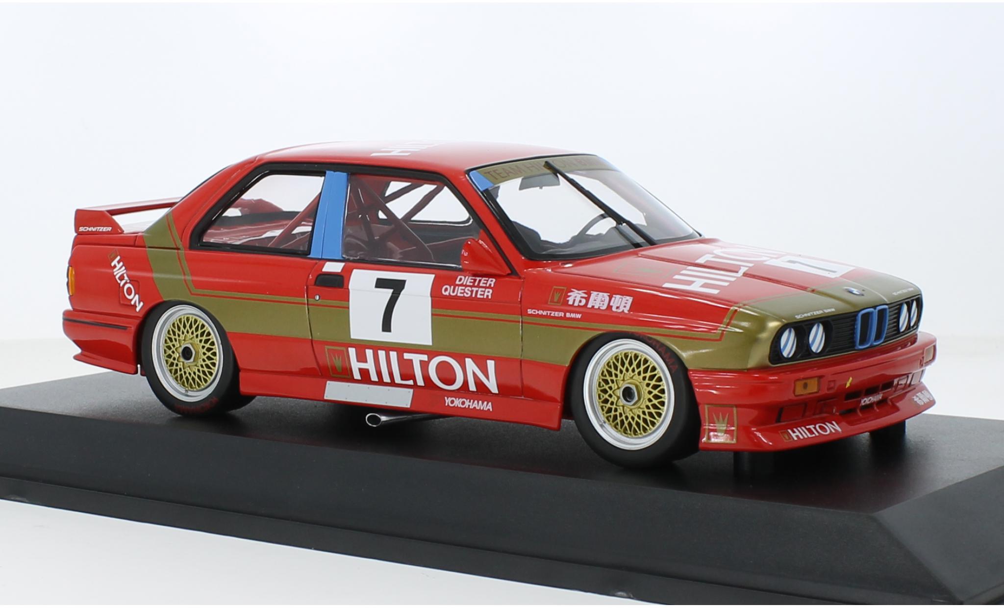 Bmw M3 1/18 Minichamps (E30) No.7 Schnitzer- Hilton Macau Guia Race 1987 1:18 modellino in miniatura