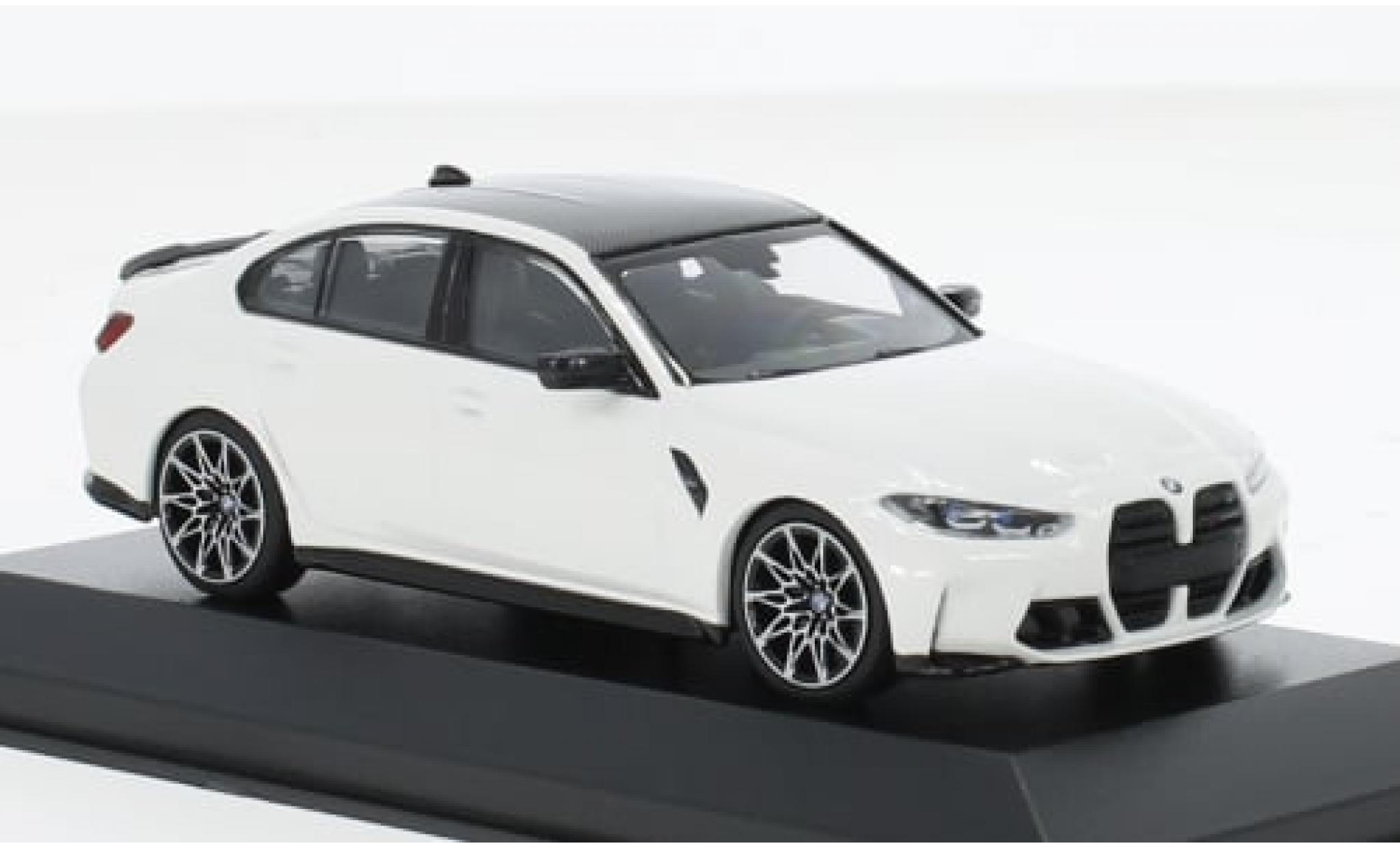 Bmw M3 1/43 Minichamps weiss 2020 1:43 modellino in miniatura