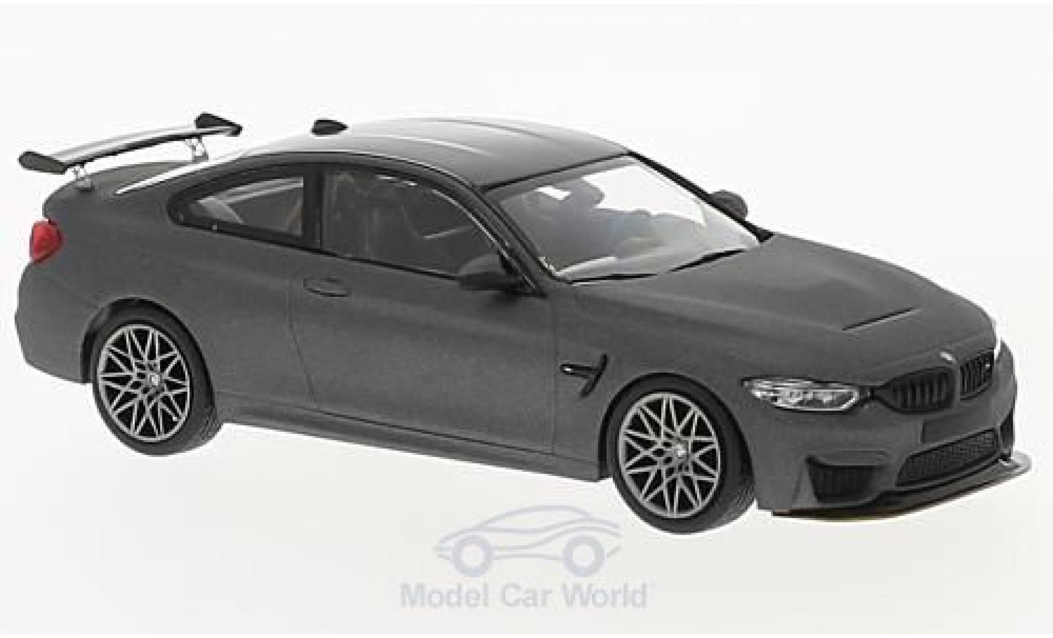 Bmw M4 1/43 Minichamps (F82) GTS matt-grigio 2016 mit grigioen Felgen modellino in miniatura