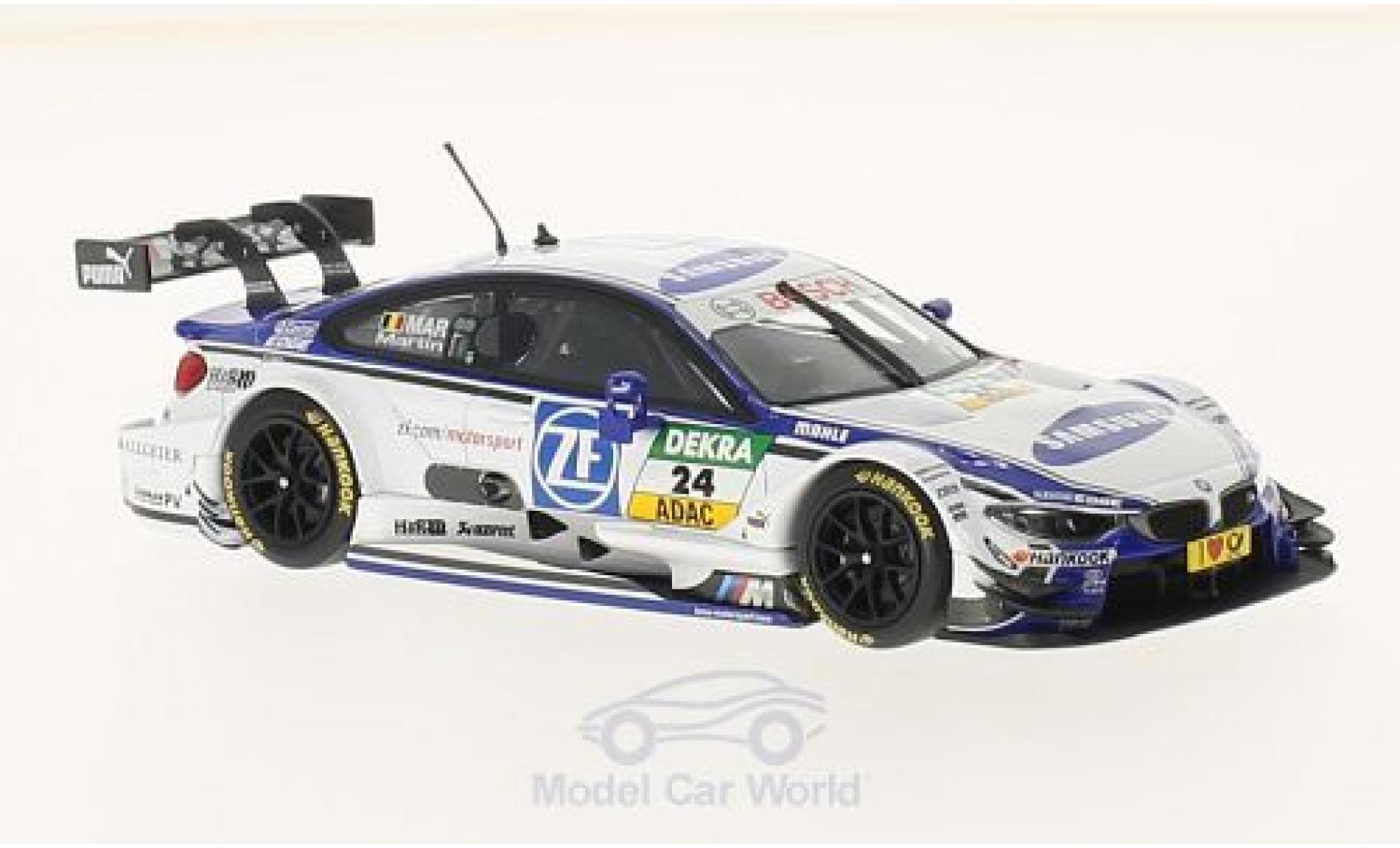 Bmw M4 1/43 Minichamps (F82) No.24 Team RMG Samsung DTM 2014 M.Martin modellino in miniatura
