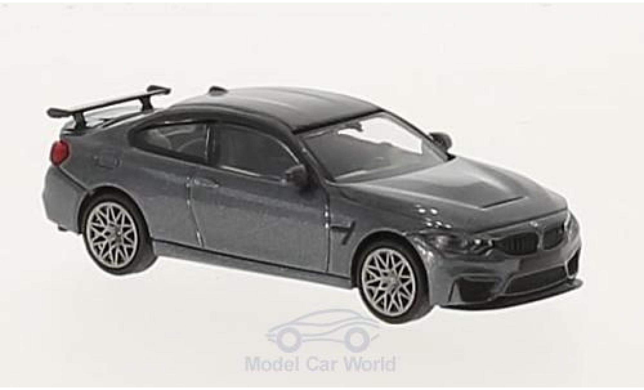 Bmw M4 1/87 Minichamps GTS metallico grigio 2016 mit grigioen Felgen modellino in miniatura