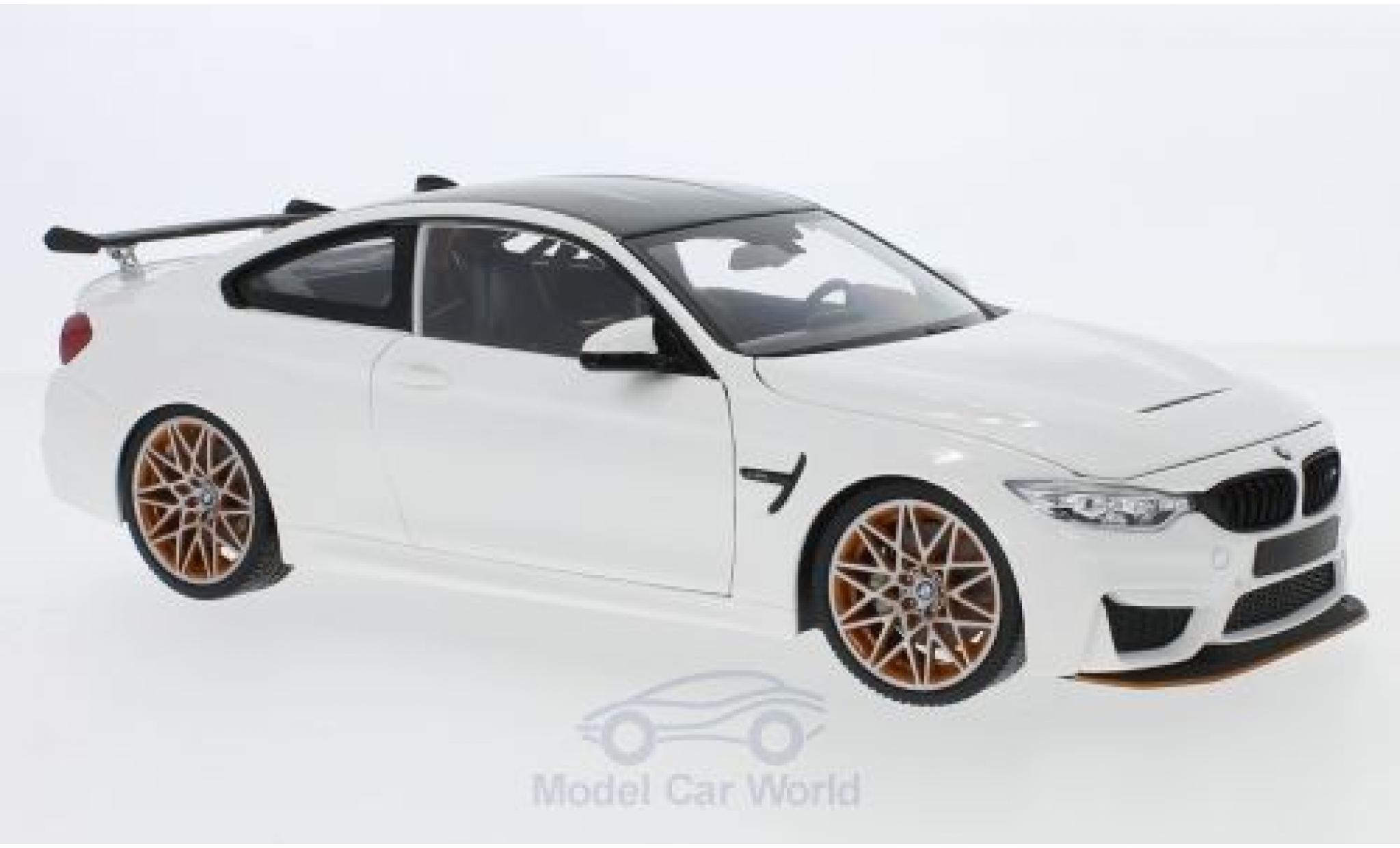Bmw M4 1/18 Minichamps GTS bianco 2016 modellino in miniatura