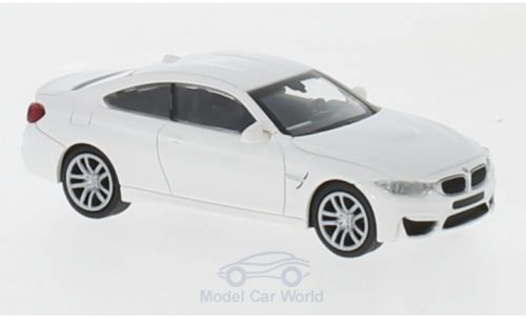 Bmw M4 1/87 Minichamps bianco 2015 modellino in miniatura