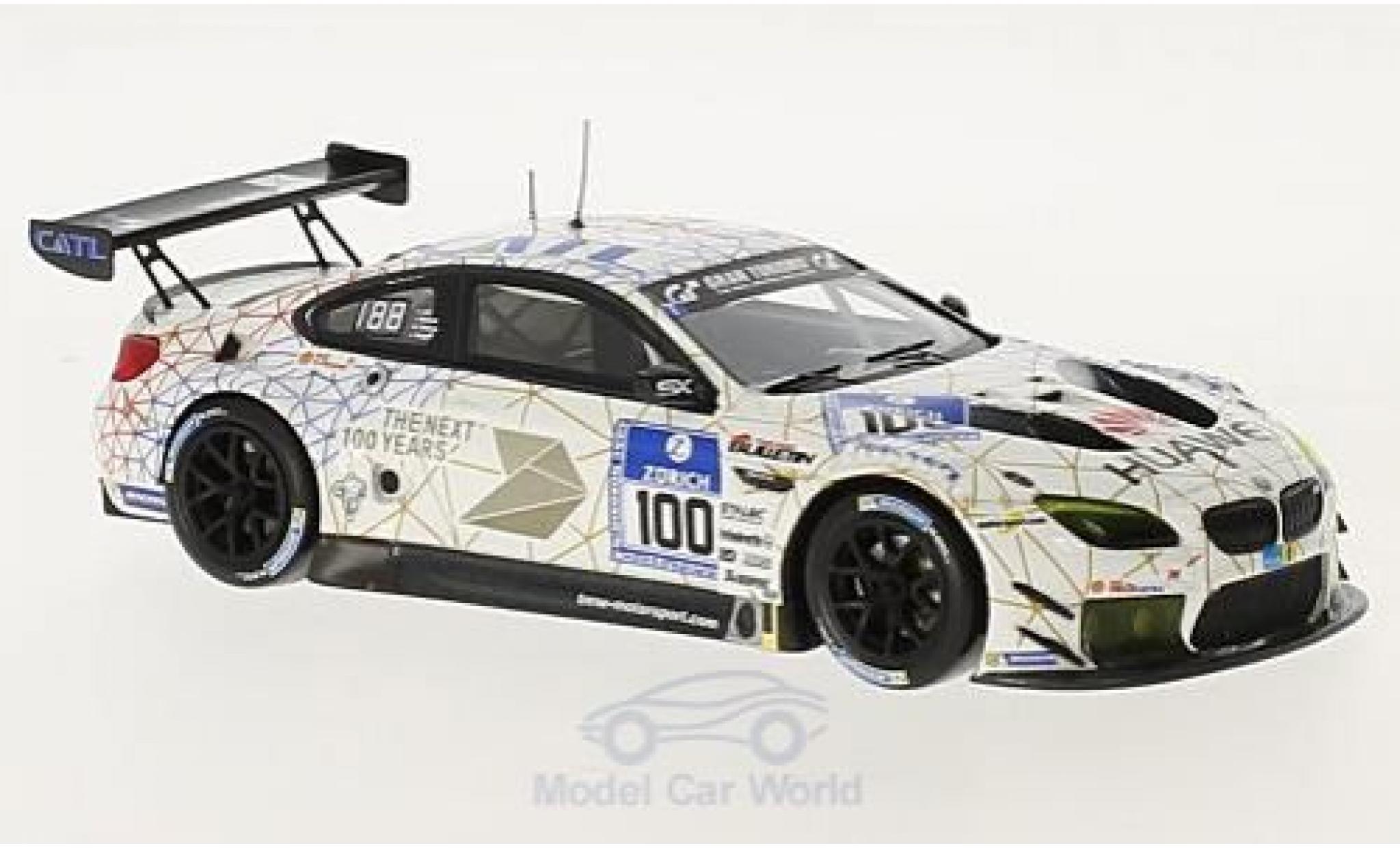 Bmw M6 1/43 Minichamps GT3 No.100 Schubert Motorsport 24h Nürburgring 2016 J.M.Edwards/J.Klingmann/L.Luhr/M.Tomczyk modellino in miniatura