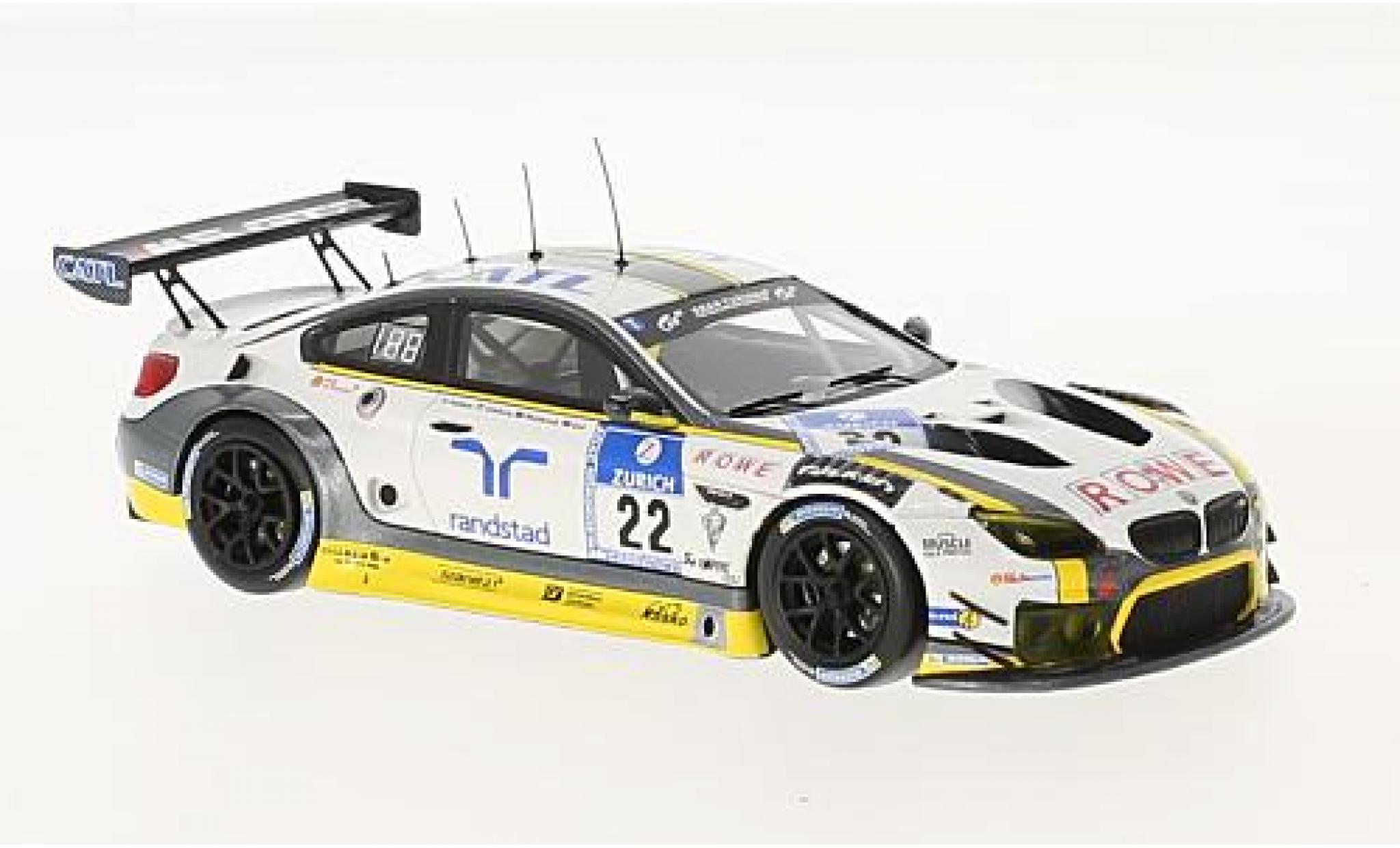 Bmw M6 1/43 Minichamps GT3 No.22 Rowe Racing 24h Nürburgring 2016 1:43 modellino in miniatura