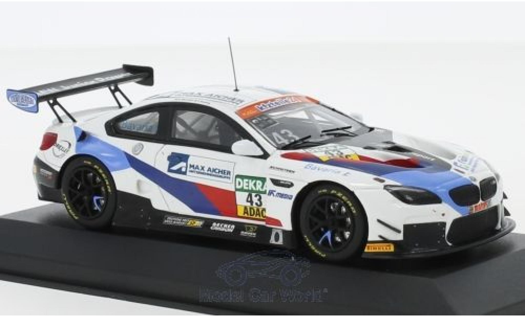 Bmw M6 1/43 Minichamps GT3 No.43 Schnitzer Motorsport ADAC GT Masters 2018 D.Marschall/V.Bouveng modellino in miniatura