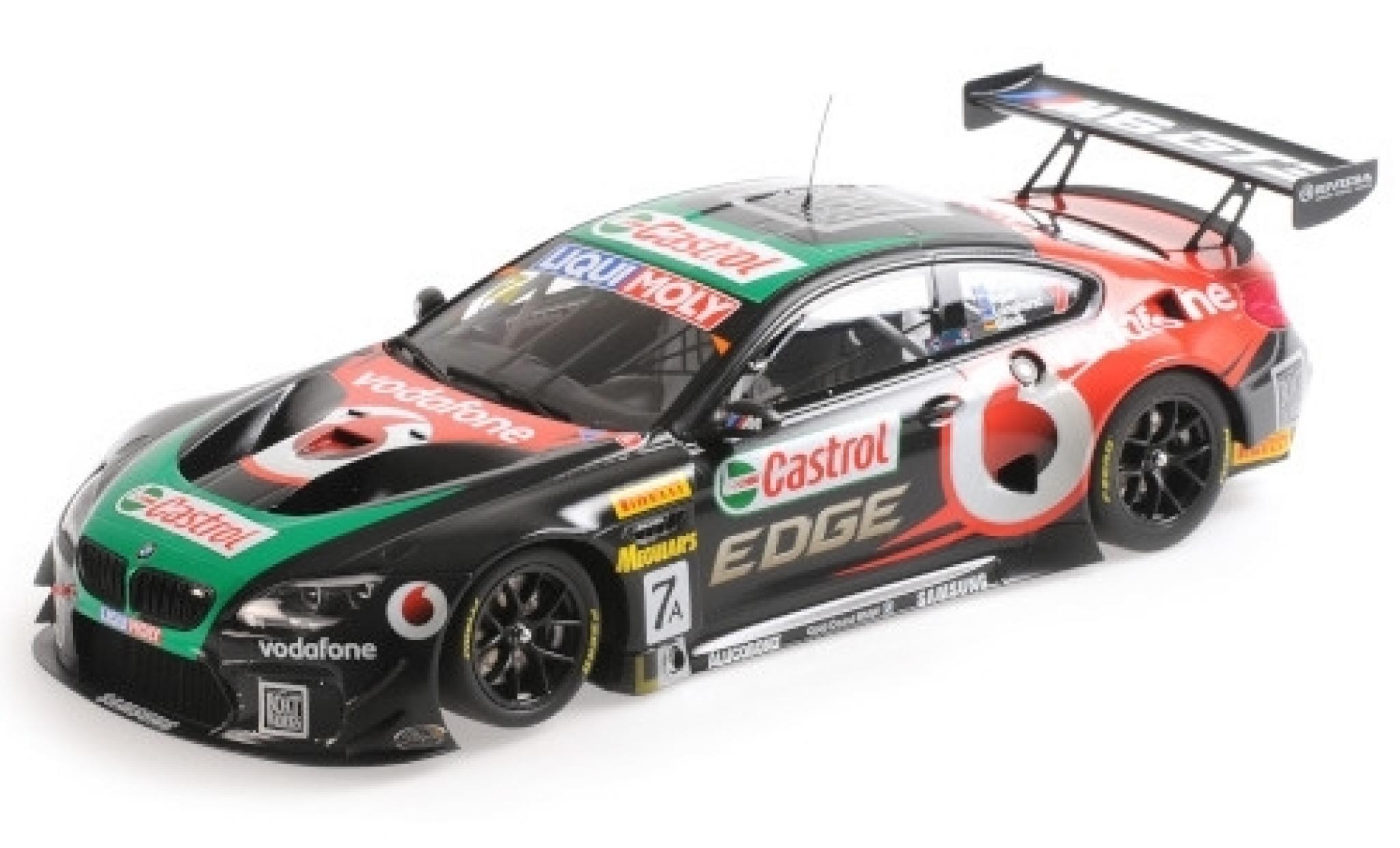 Bmw M6 1/18 Minichamps GT3 No.7 Motorsport Castrol 12h Bathurst 2017 T.Longhurst/M.Skaife/R.Ingall/T.Glock modellino in miniatura