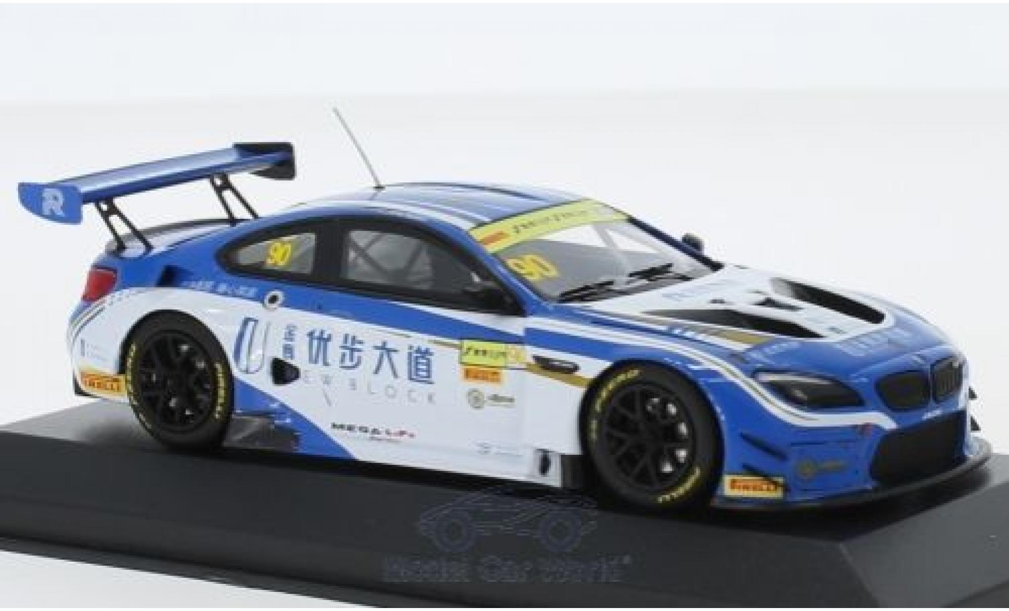 Bmw M6 1/43 Minichamps GT3 No.90 FIST Team AAI GT Cup Macau 2017 C.Mostert modellino in miniatura