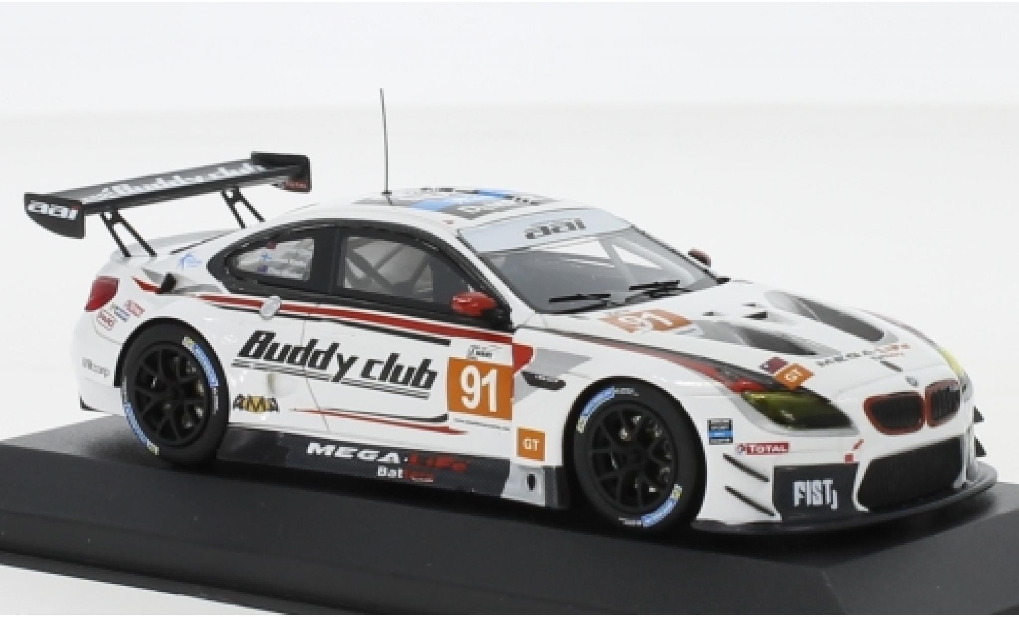 Bmw M6 1/43 Minichamps GT3 No.91 Team AAI Asian Le Mans 2018 J.S.Chen/J.Krohn/C.Mostert modellino in miniatura