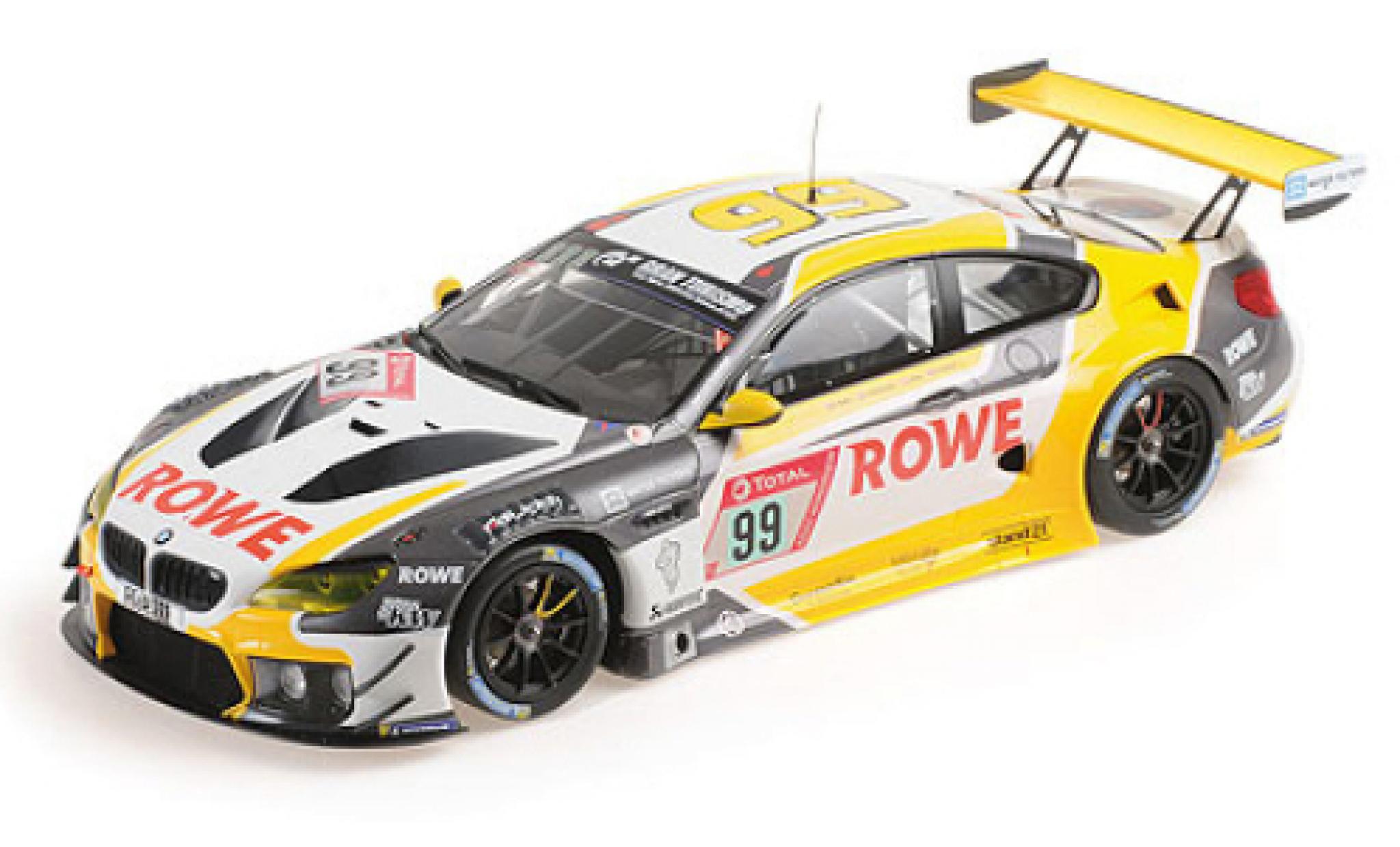 Bmw M6 1/18 Minichamps GT3 No.99 Rowe Racing 24h Nürburgring 2020 A.Sims/N.Catsburg/N.Yelloly modellino in miniatura