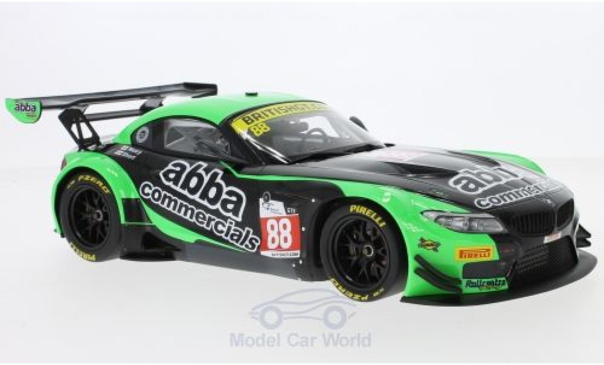 Bmw Z4 E89 1/18 Minichamps GT3 (E89) No.88 ABBA with Rollcentre Racing British GT Championship 2016 R.Neary/M.Short modellino in miniatura