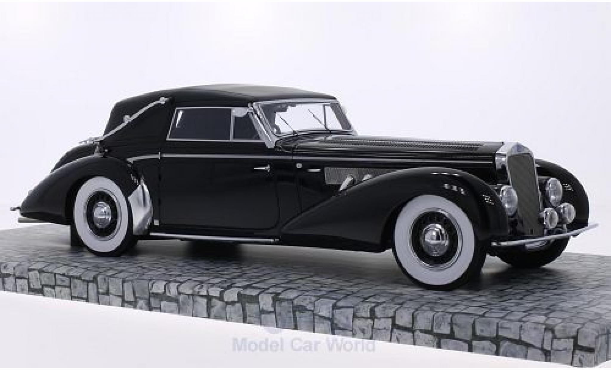 Delage D8-120 1/18 Minichamps Cabrio nero 1939 First Class Collection modellino in miniatura