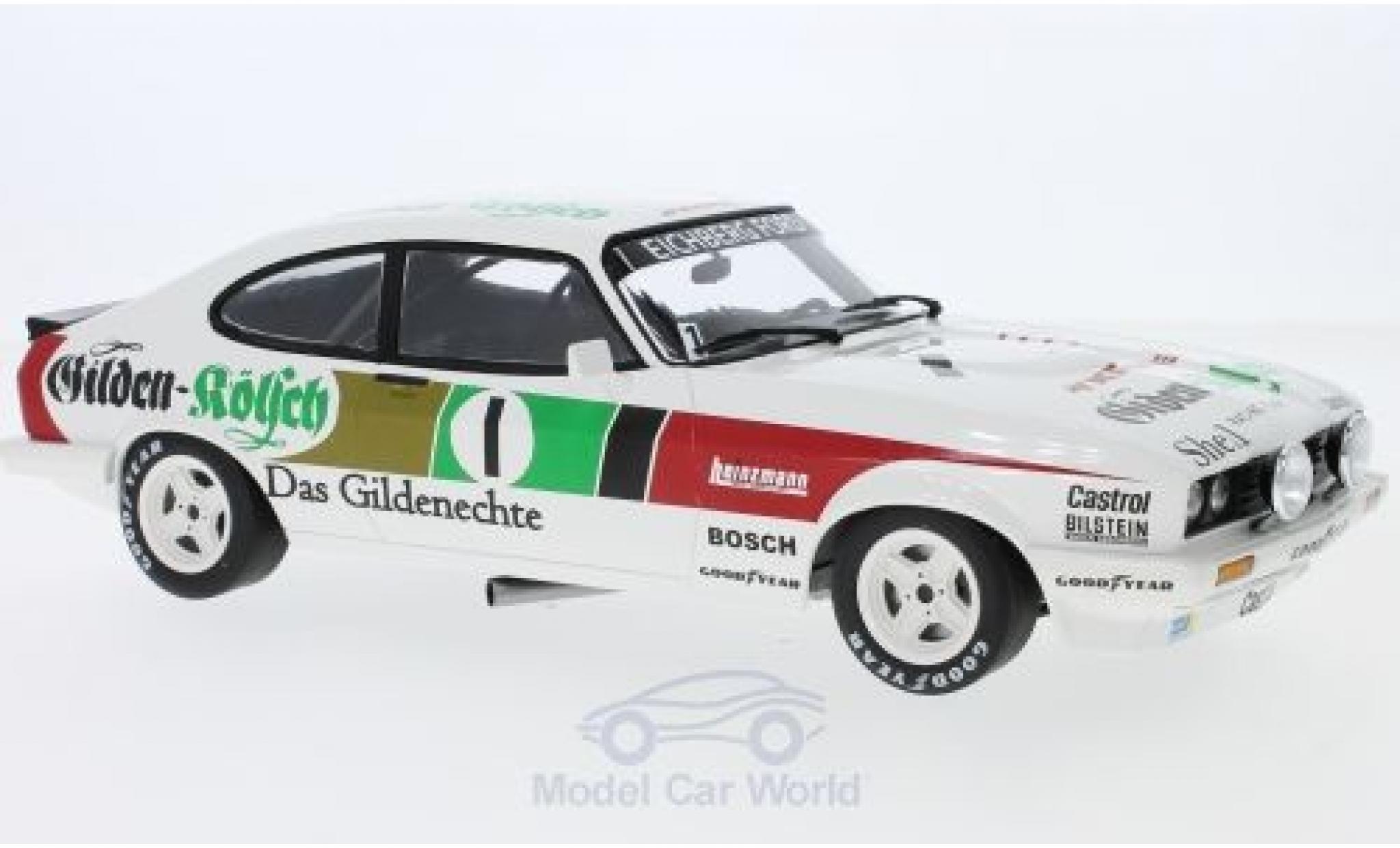 Ford Capri 1/18 Minichamps 3.0 No.1 Gilden-Kölsch Racing Team Gilden Kölsch 24h Nürburgring 1982 D.Schäfer/K.Rosberg/A.Vatanen modellino in miniatura