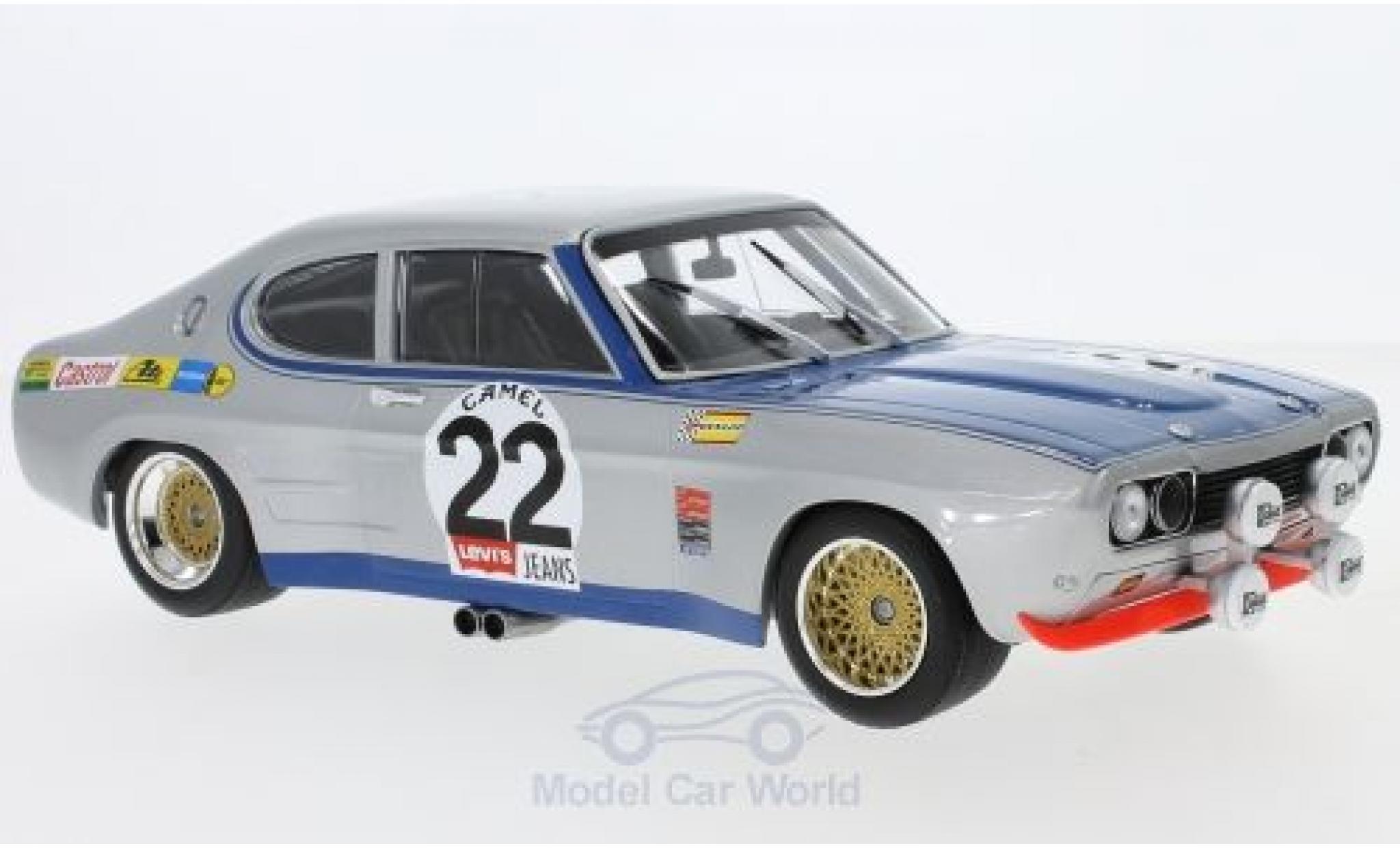 Ford Capri 2600 1/18 Minichamps MK I RS 2600 No.22 Köln 24h Spa 1971 D.Glemser/A.Soler-Roig modellino in miniatura