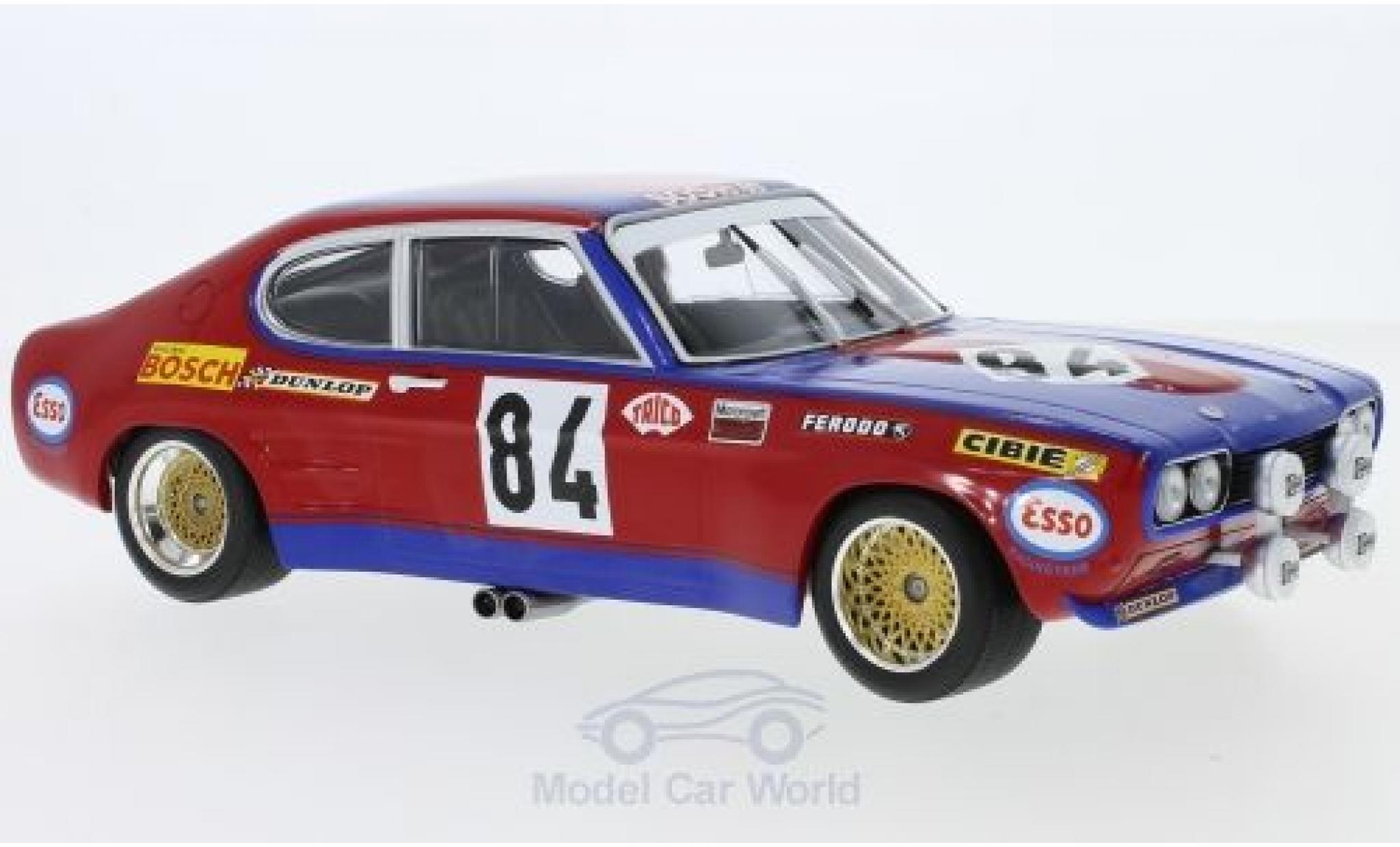 Ford Capri 2600 1/18 Minichamps MK I RS 2600 No.84 Shark Team 24h Le Mans 1972 J.C.Guerie/J.P.Rouget modellino in miniatura