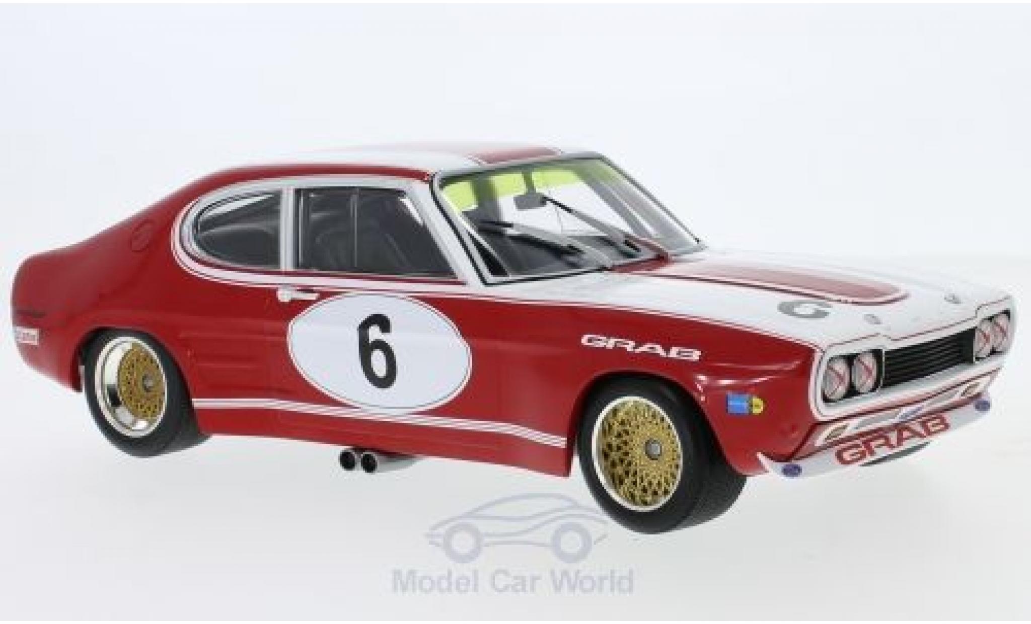 Ford Capri 2600 1/18 Minichamps MKI RS 2600 No.6 Grab -Tuning Siegen 6h Nürburgring 1973 K-L.Weiss/K.Ludwig modellino in miniatura