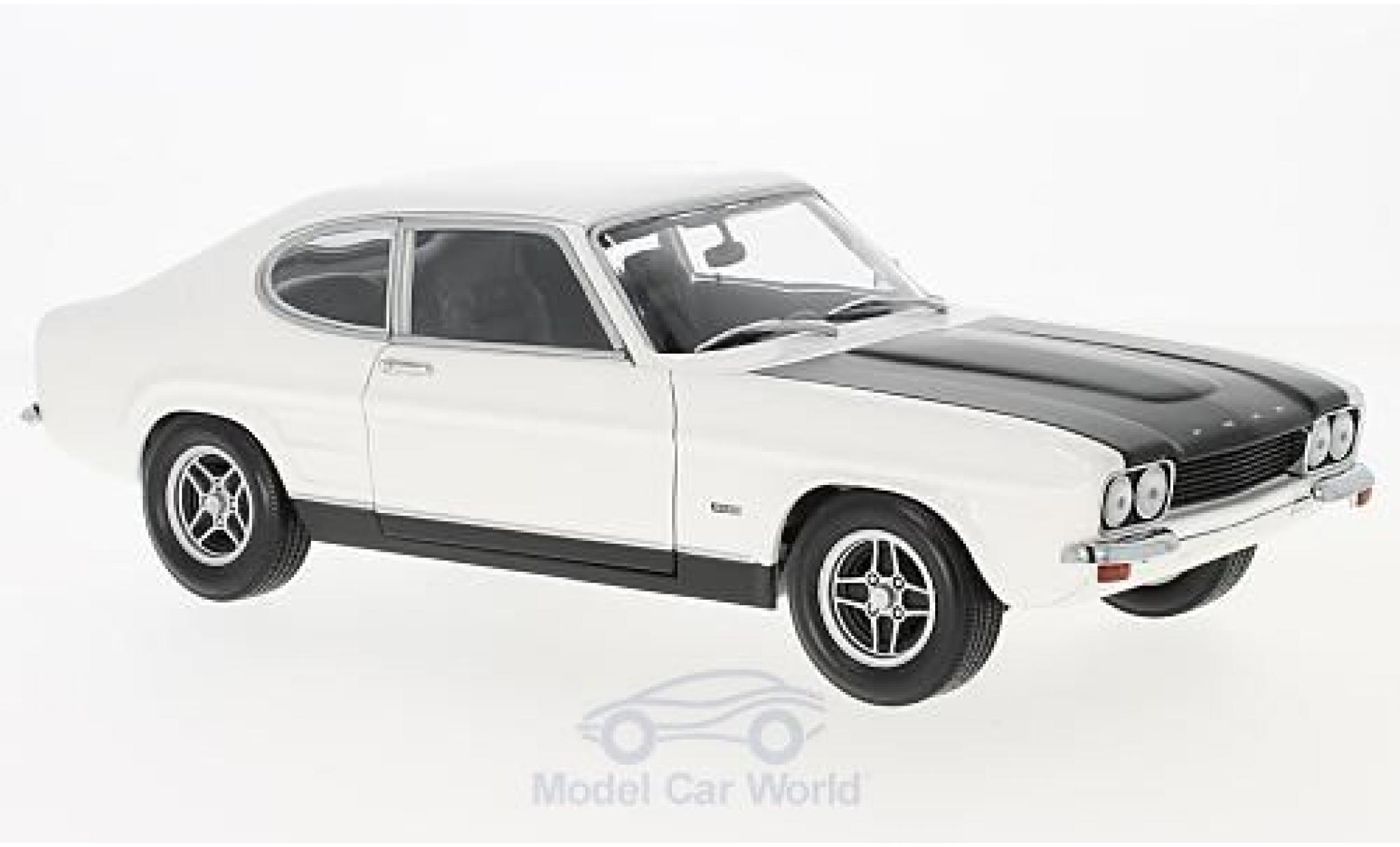 Ford Capri 1/18 Minichamps MKI RS 2600 bianco/nero 1970 modellino in miniatura