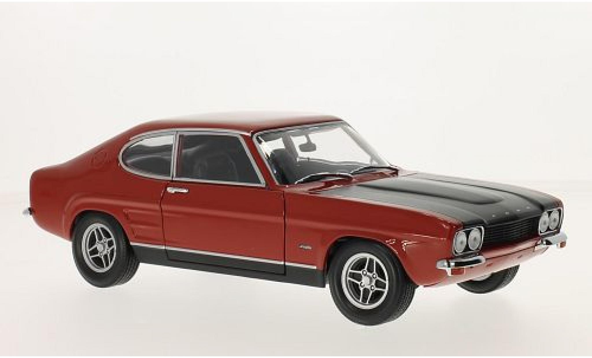 Ford Capri 1/18 Minichamps RS 2600 rosso/matt-nero 1970 modellino in miniatura