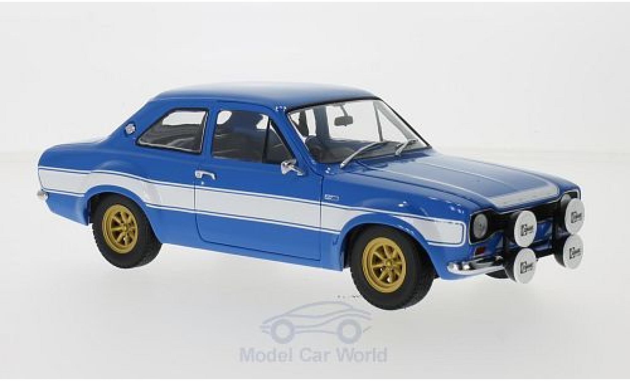 Ford Escort 1/18 Minichamps I RS1600 FAV blu/bianco 1970 modellino in miniatura