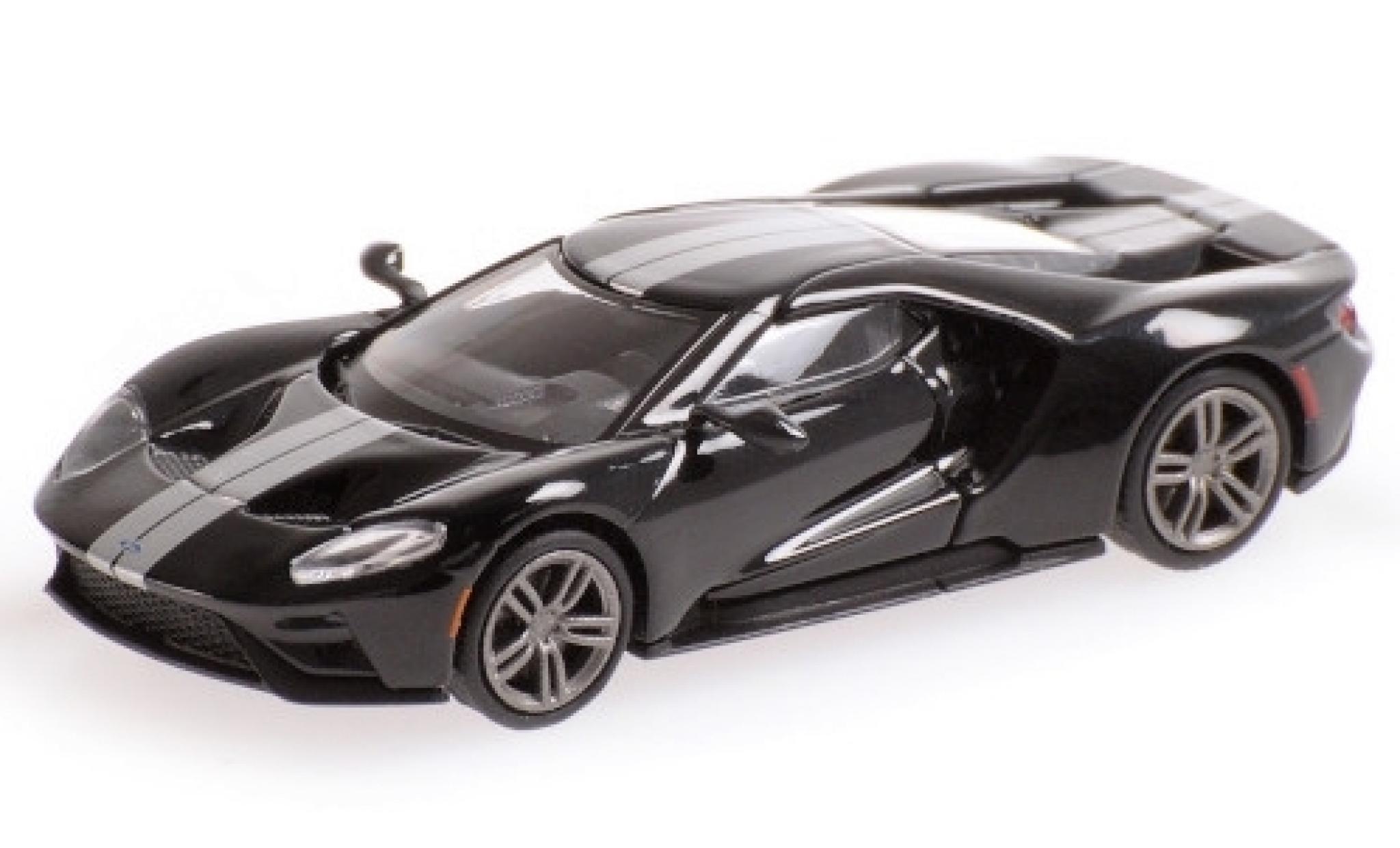 Ford GT 1/87 Minichamps nero/grigio 2018 modellino in miniatura