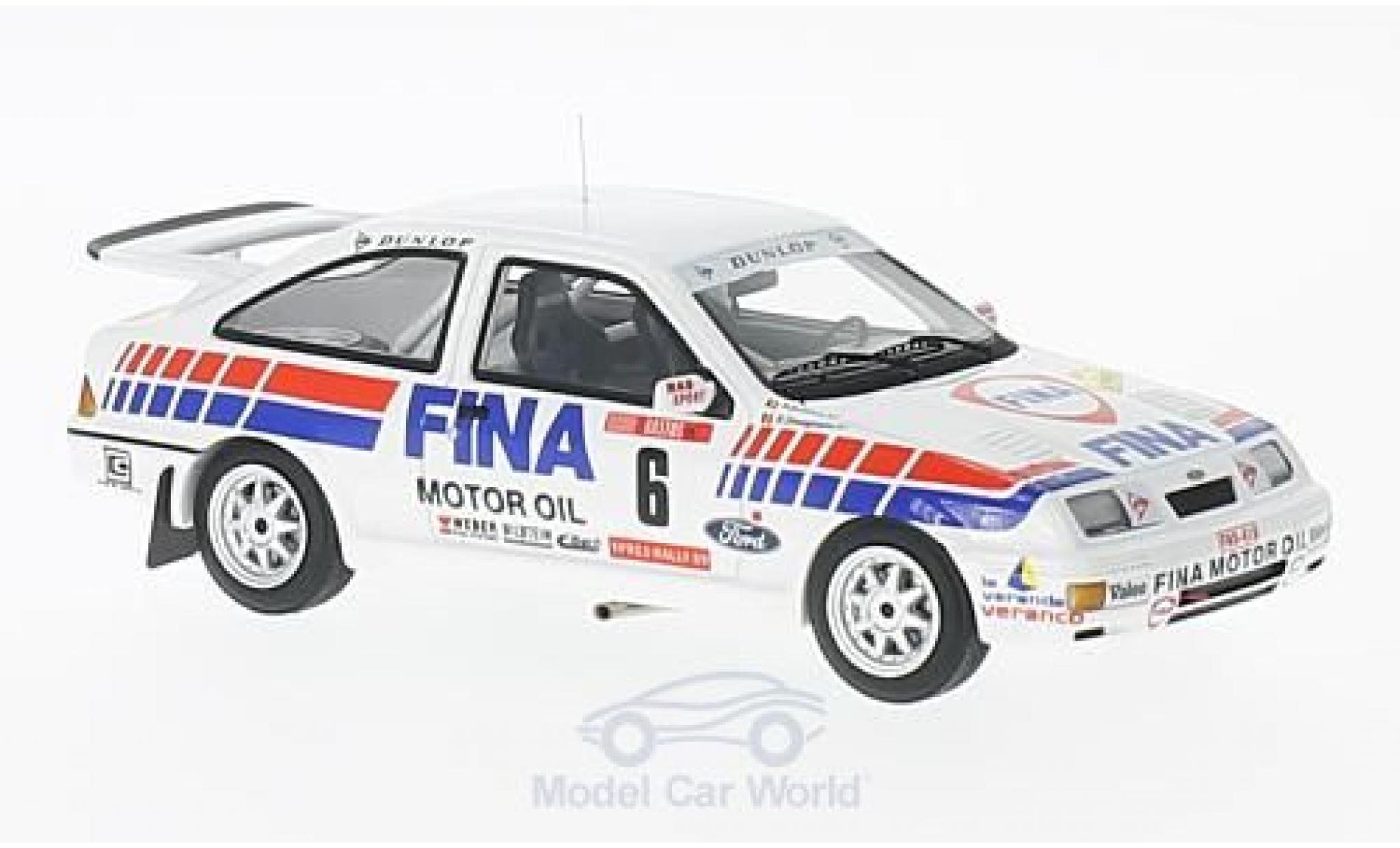Ford Sierra Cosworth 1/43 Minichamps RS Cosworth No.6 RAS Sport Fina Rallye Ypres 1989 R.Droogmans/R.Joosten modellino in miniatura