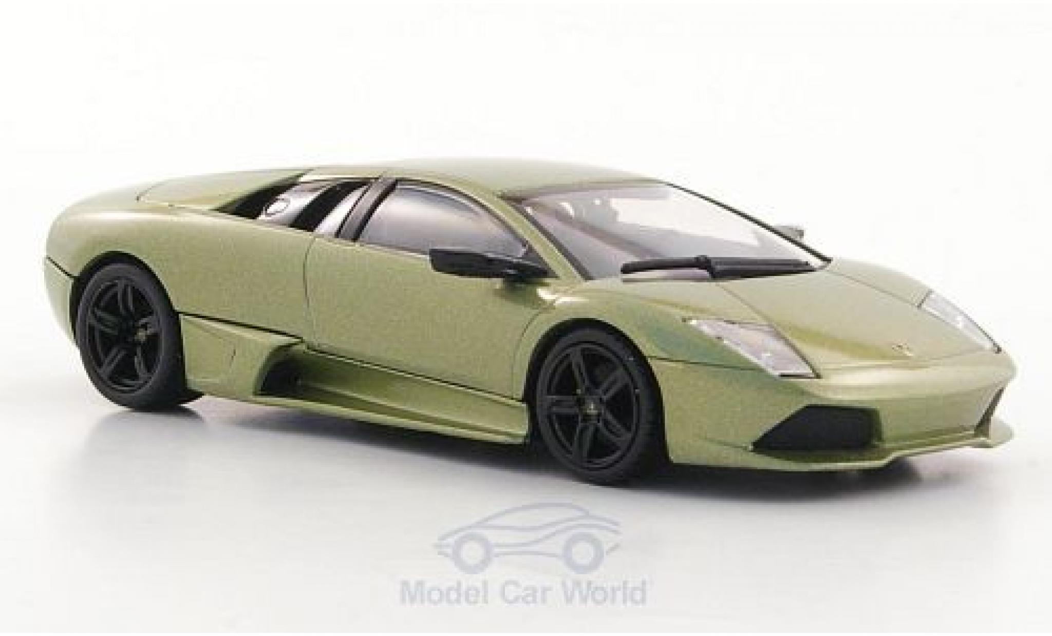 Lamborghini Murcielago 1/43 Minichamps LP 640 metallico verde 2006 Top Gear Collection mit Figur modellino in miniatura