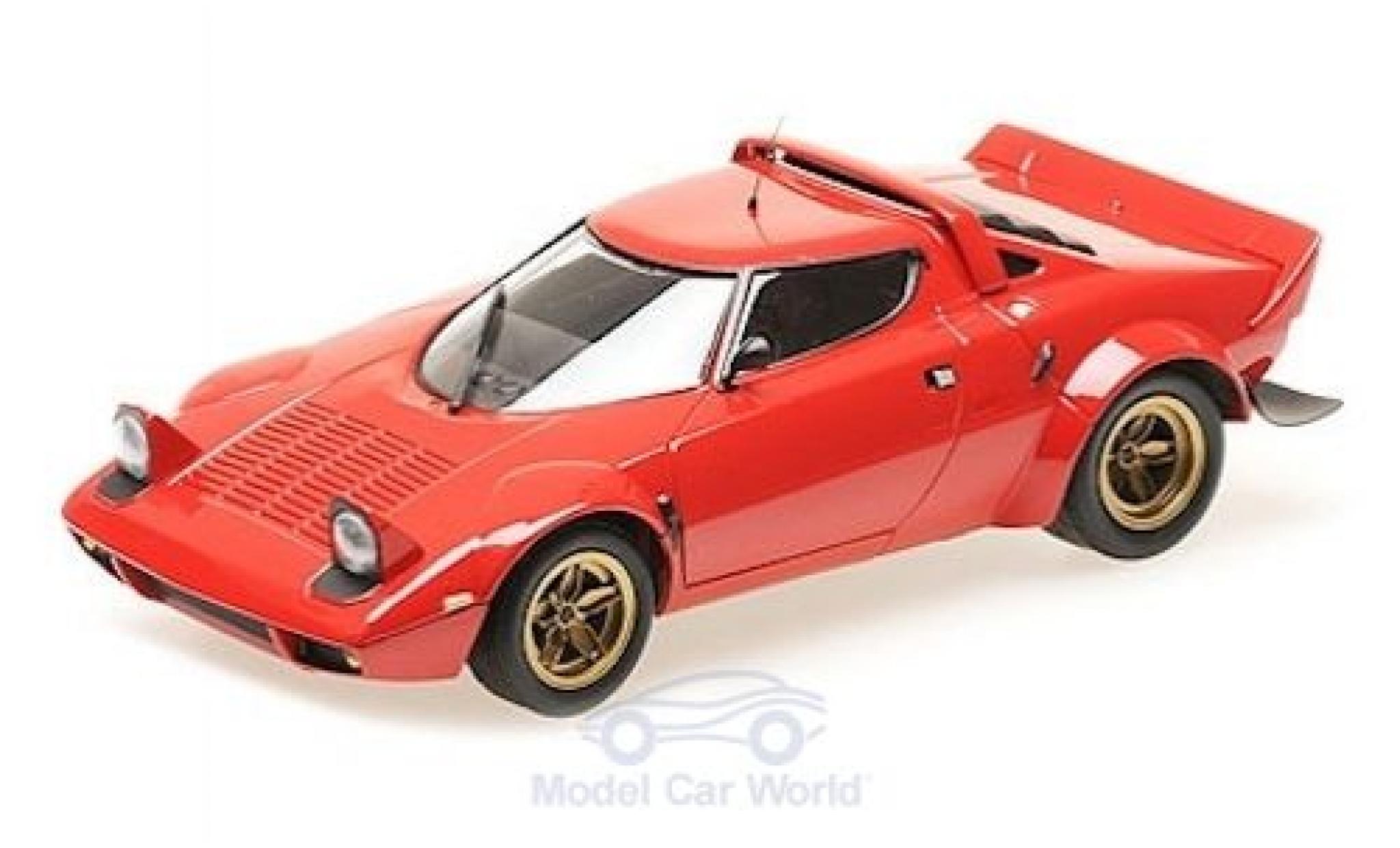 Lancia Stratos 1/18 Minichamps rosso 1974 modellino in miniatura