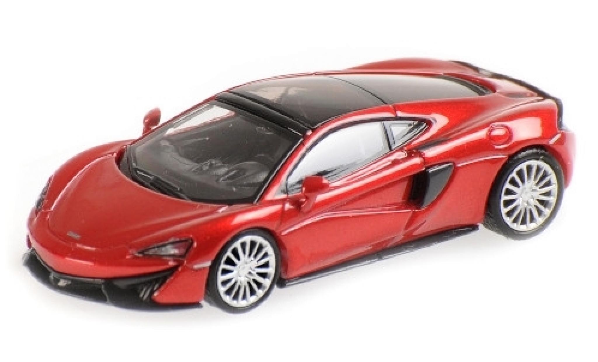 McLaren 570 1/87 Minichamps GT metallico rosso modellino in miniatura