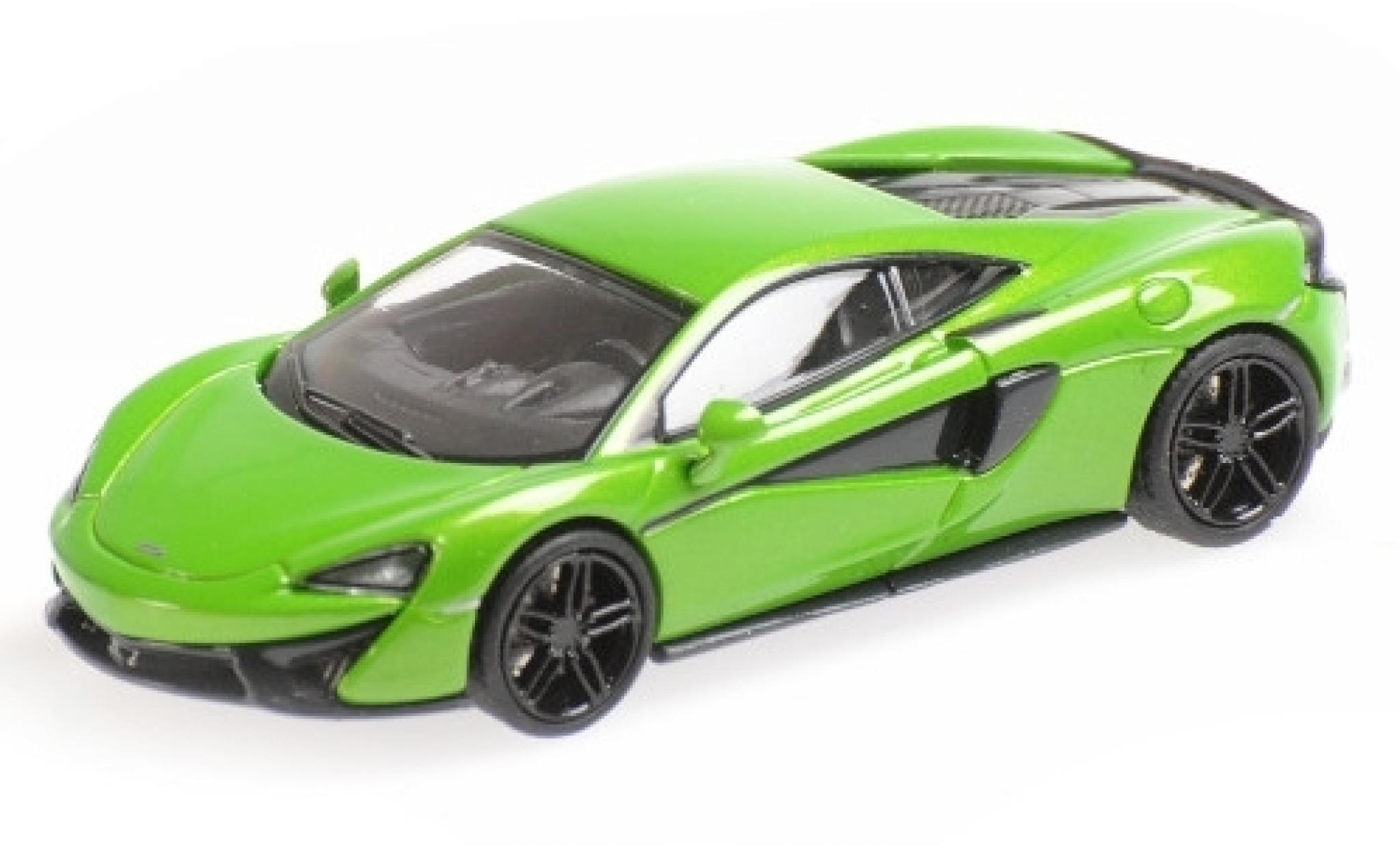 McLaren 570 1/87 Minichamps S metallico verde modellino in miniatura