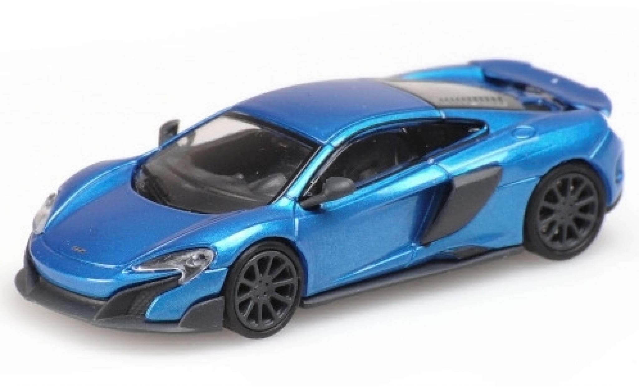 McLaren 675 1/87 Minichamps LT metallico blu 2016 modellino in miniatura