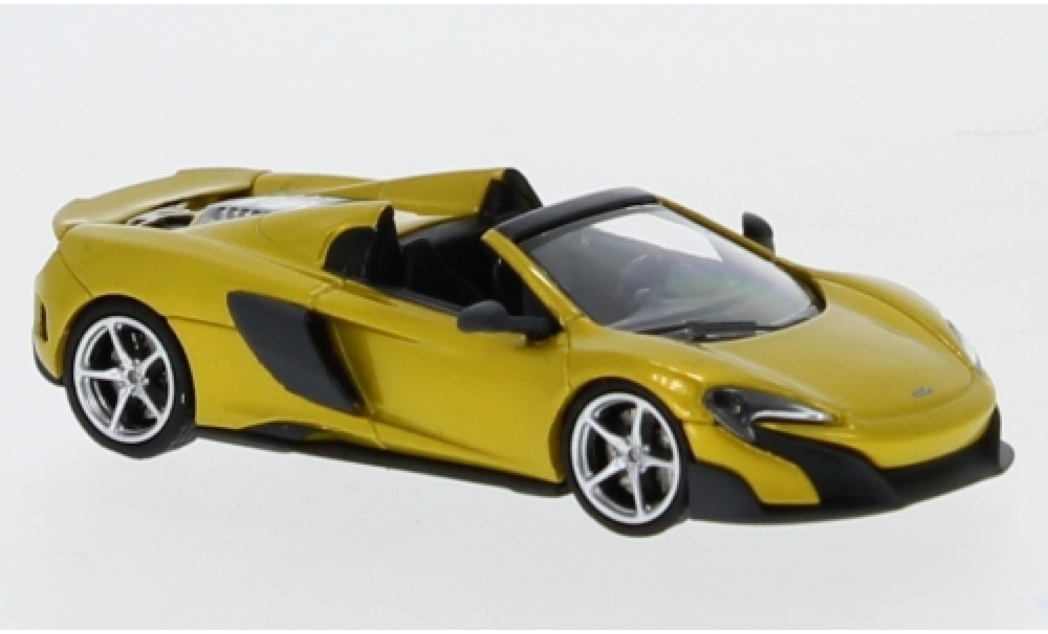 McLaren 675 1/87 Minichamps LT Spider gold 2016 modellino in miniatura
