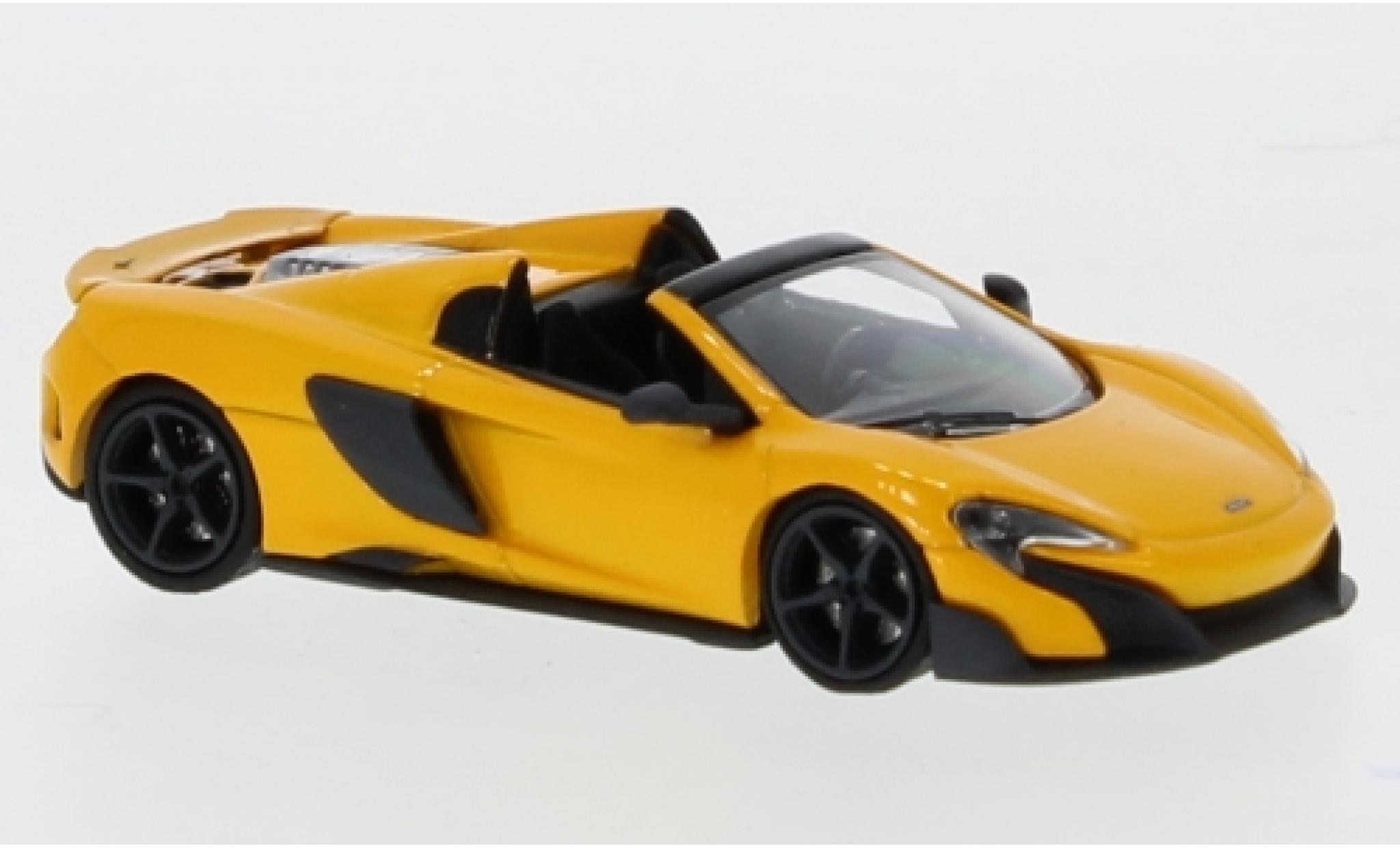 McLaren 675 1/87 Minichamps LT Spider metallico giallo 2016 modellino in miniatura