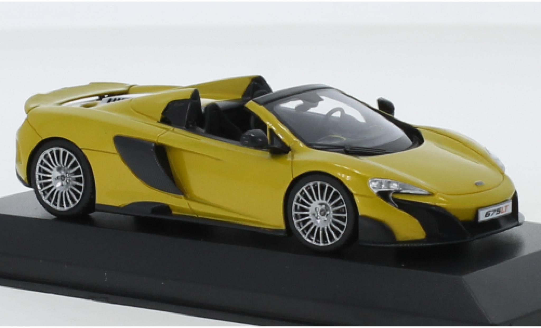 McLaren 675 1/43 Minichamps LT Spider metallico giallo modellino in miniatura