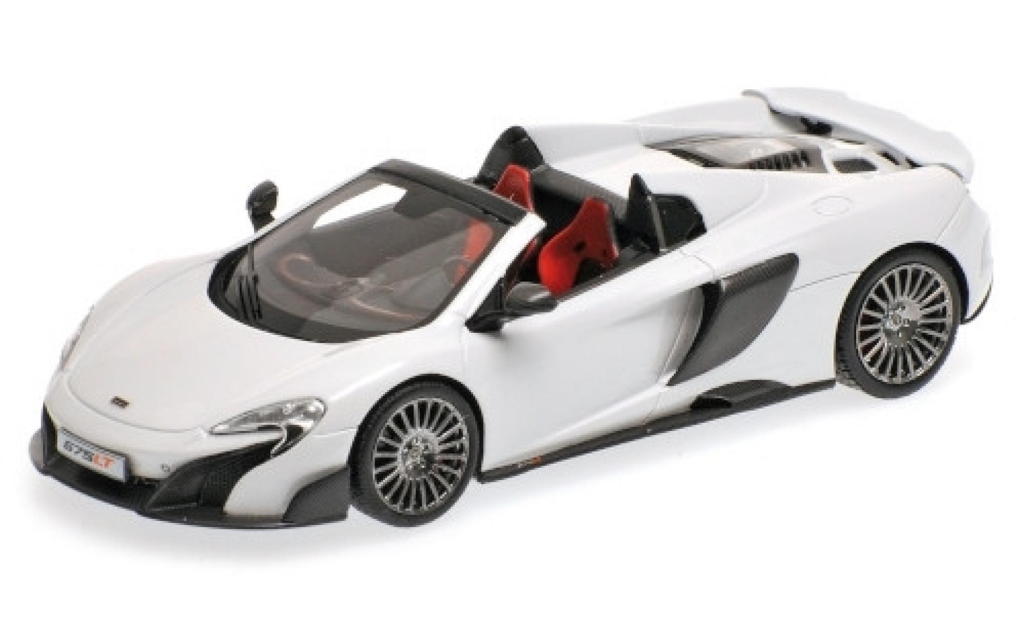McLaren 675 1/43 Minichamps LT Spider bianco 2015 modellino in miniatura