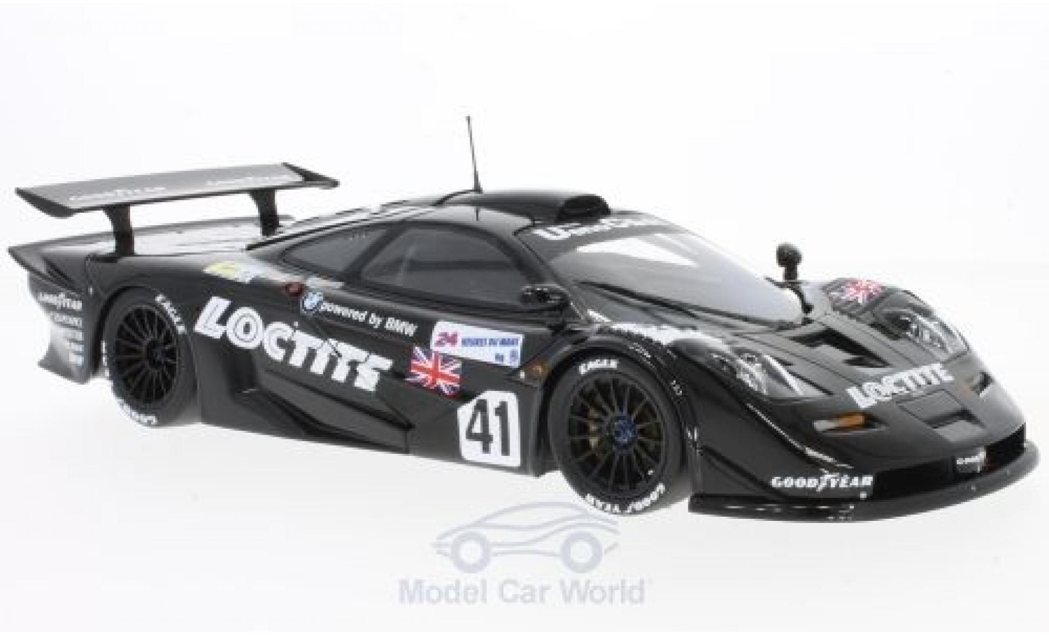 McLaren F1 1/18 Minichamps GTR No.41 Gulf Team Davidoff Loctite 24h Le Mans 1998 T.Bscher/E.Pirro/D.Capello ohne Vitrine modellino in miniatura