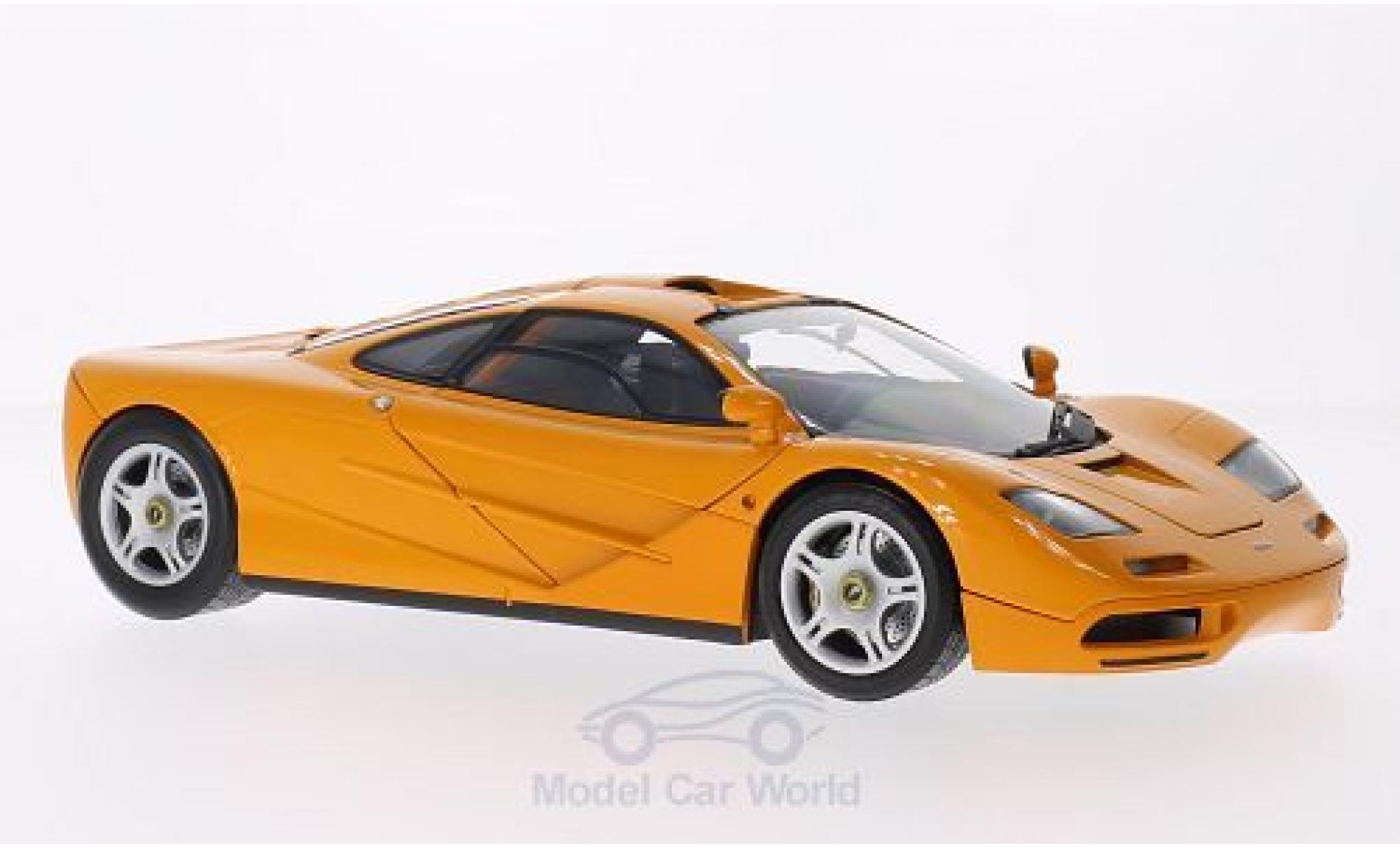 McLaren F1 1/18 Minichamps orange 1993 modellino in miniatura