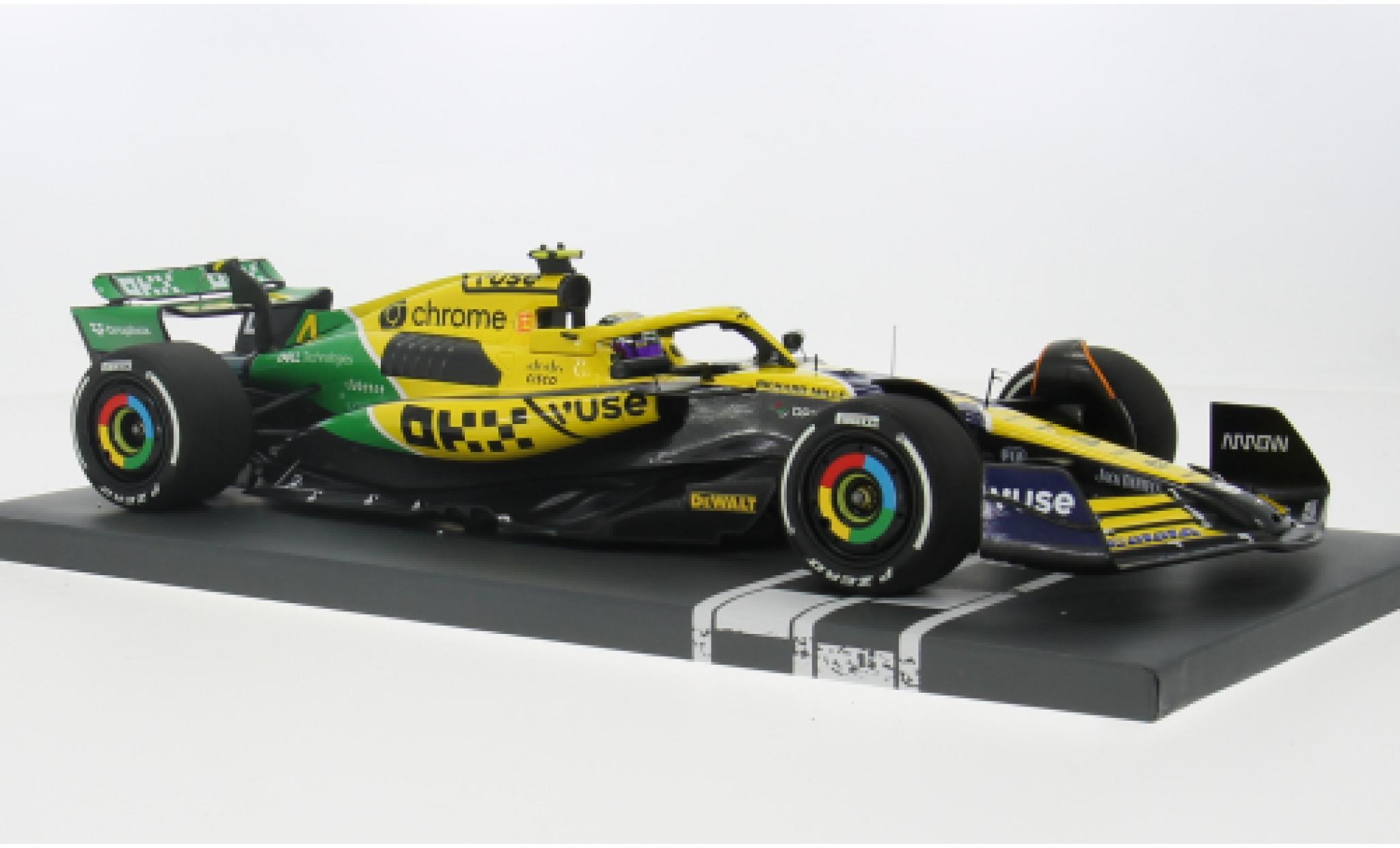 McLaren F1 1/18 Minichamps MCL38 No.4 Team Formel 1 GP Monaco 2024 1:18 modellino in miniatura
