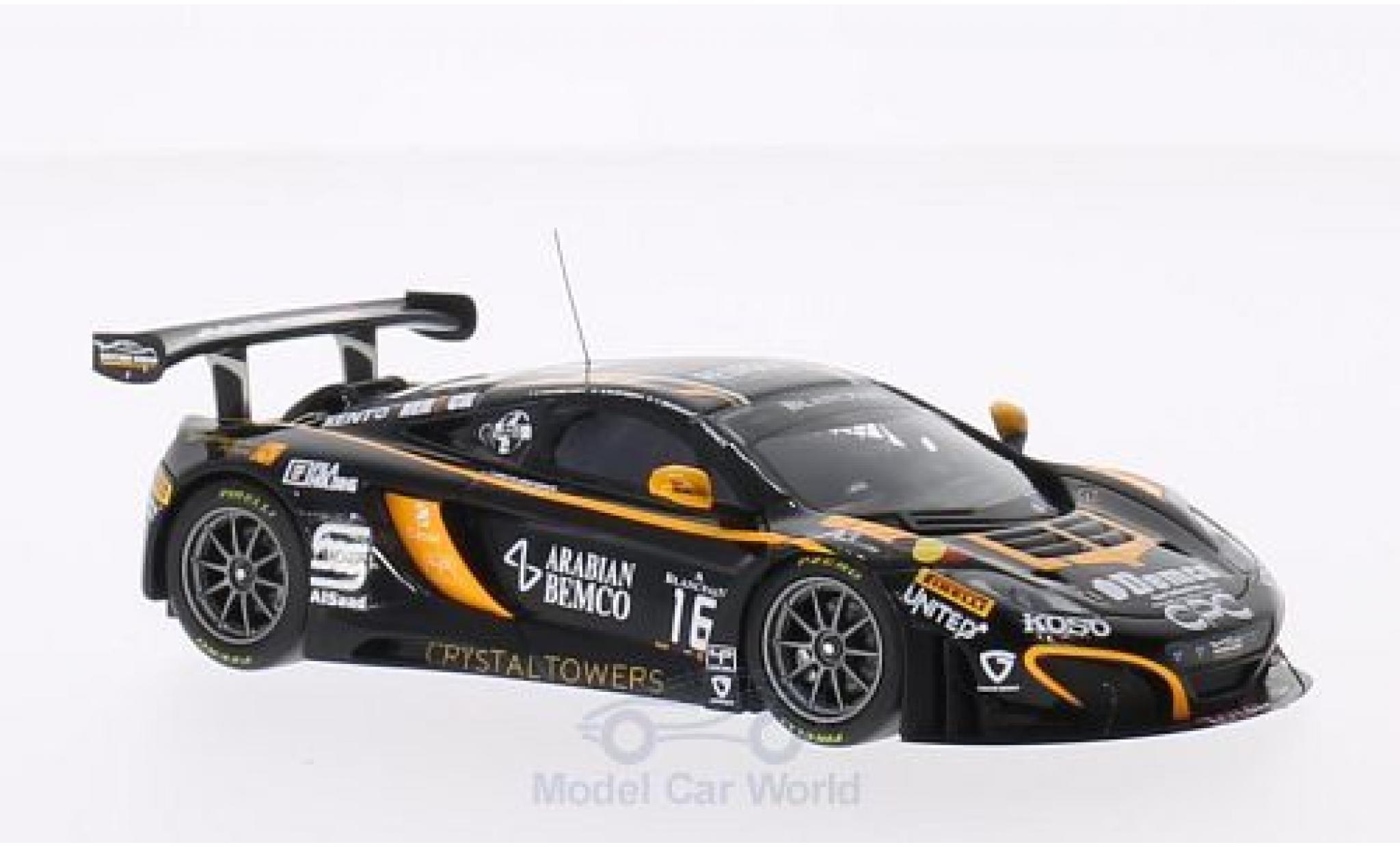McLaren MP4-12C 1/43 Minichamps GT3 No.16 Boutsen Ginion Racing 24h Spa 2014 M.Schmetz/A.Demirdjian/S.Sarkissian/C.van der Drift modellino in miniatura
