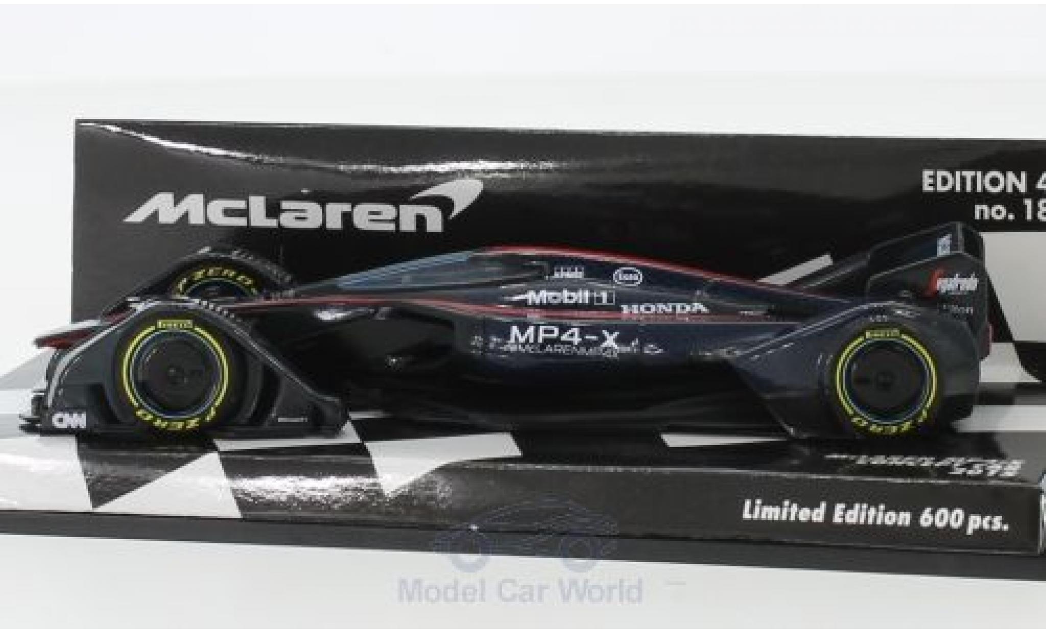McLaren MP4-12C 1/43 Minichamps MP4-X Concept Car 2015 modellino in miniatura