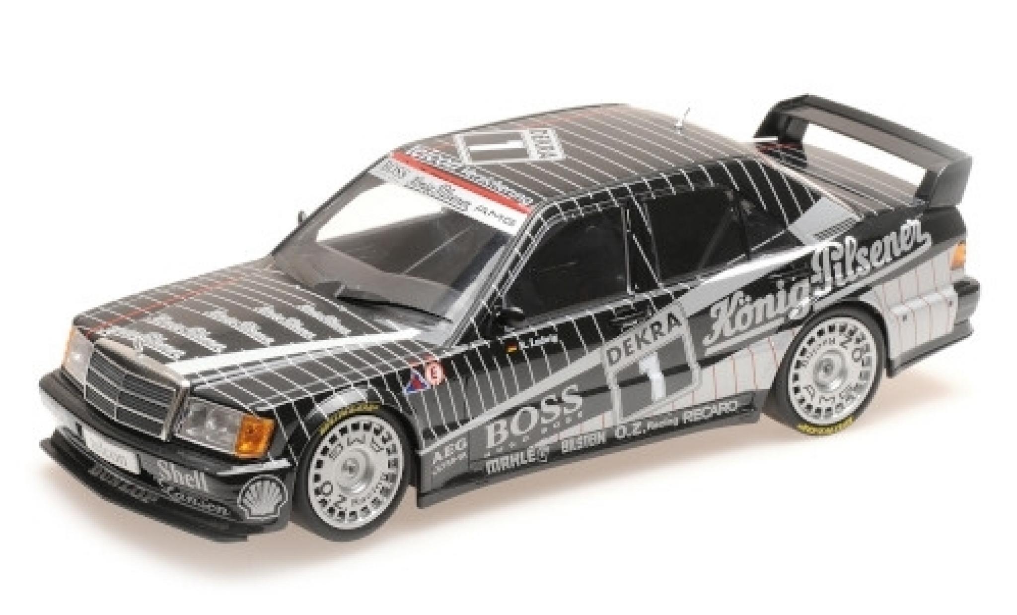 Mercedes 190 1/18 Minichamps E 2.5-16 Evo 1 No.1 AMG Boss / König-Pilsener DTM 1989 K.Ludwig modellino in miniatura