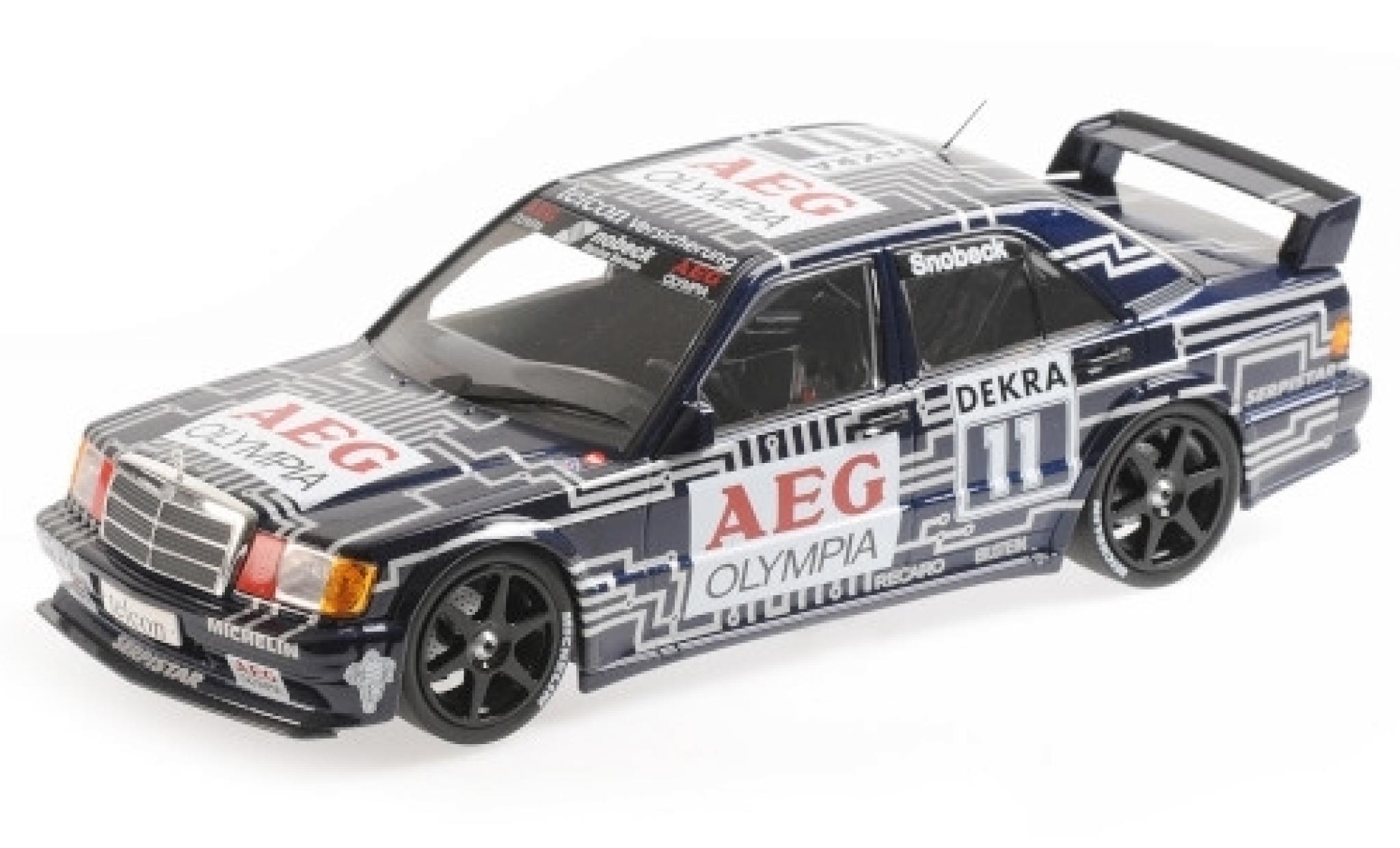 Mercedes 190 1/18 Minichamps E 2.5-16 EVO 1 No.11 Team Snobeck- AEG Olympia DTM 1989 D.Snobeck modellino in miniatura