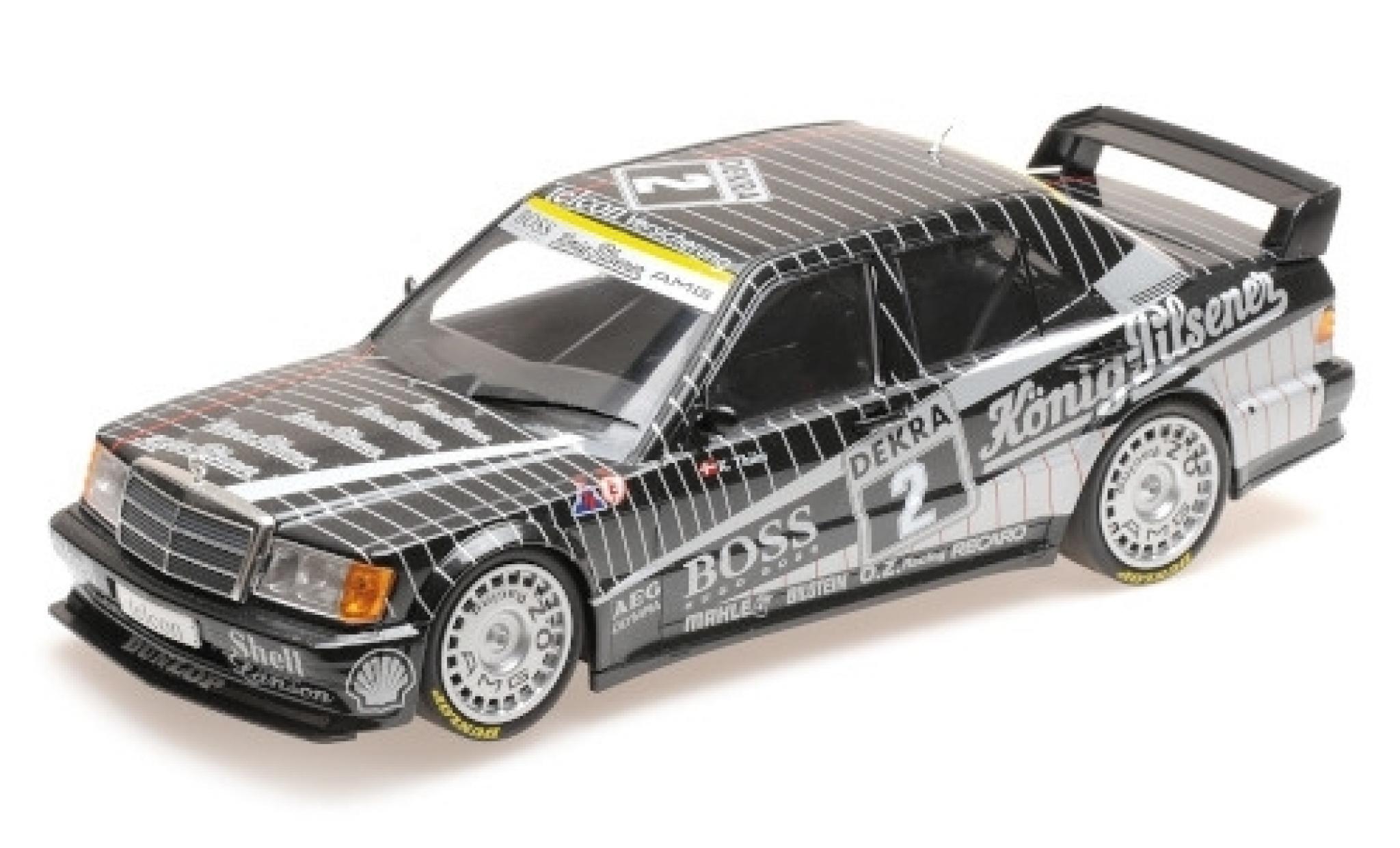 Mercedes 190 1/18 Minichamps E 2.5-16 Evo 1 No.2 AMG Boss / König-Pilsener DTM 1989 K.Thiim modellino in miniatura