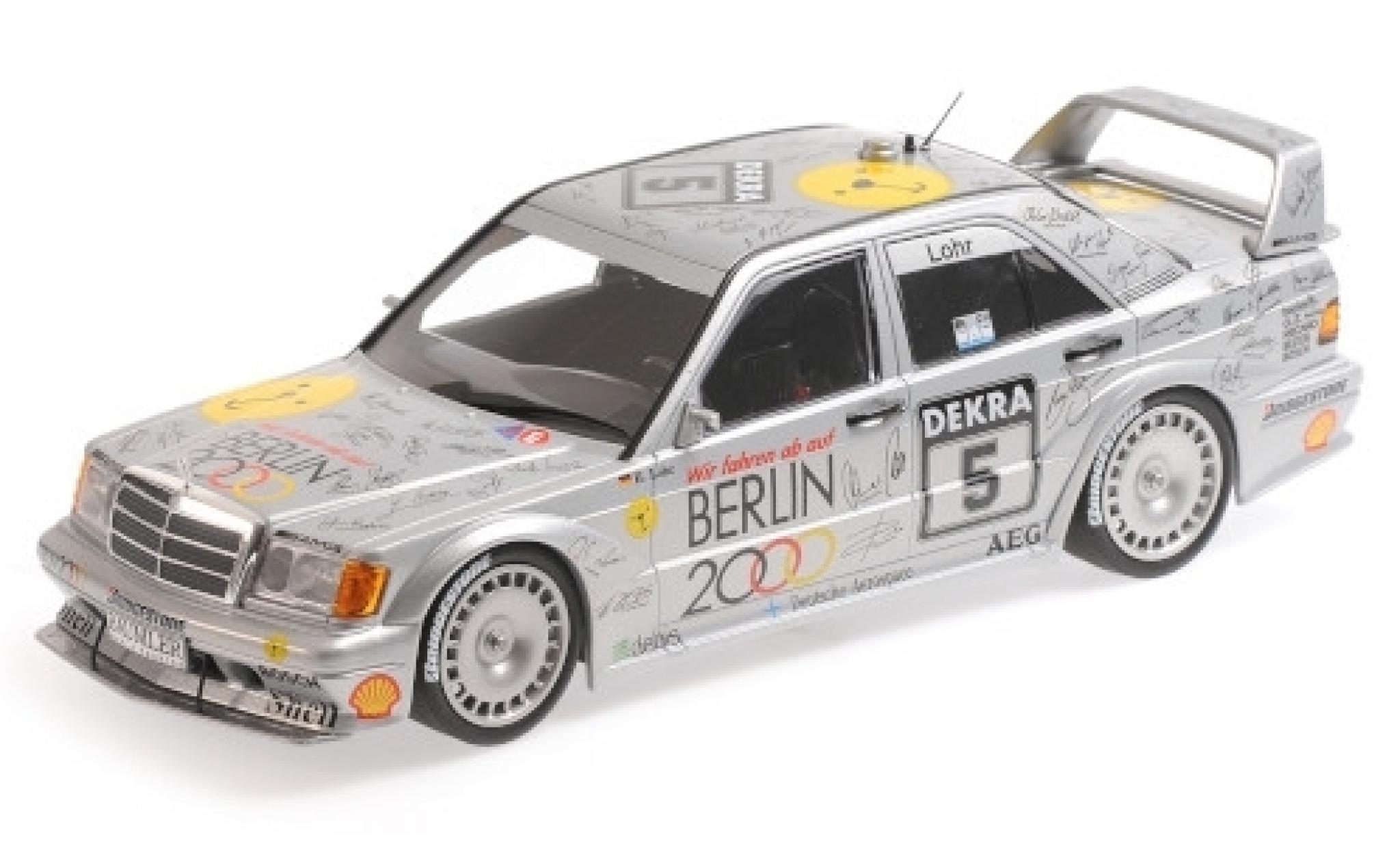 Mercedes 190 1/18 Minichamps E 2.5-16 EVO 2 No.5 Team AMG- Berlin 2000 DTM 1992 E.Lohr modellino in miniatura