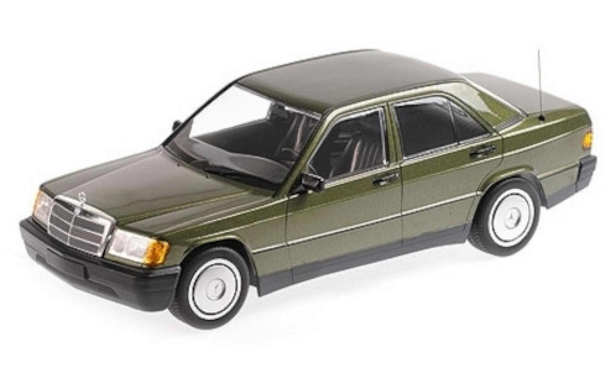 Mercedes 190 1/18 Minichamps E (W201) metallico verde 1982 modellino in miniatura