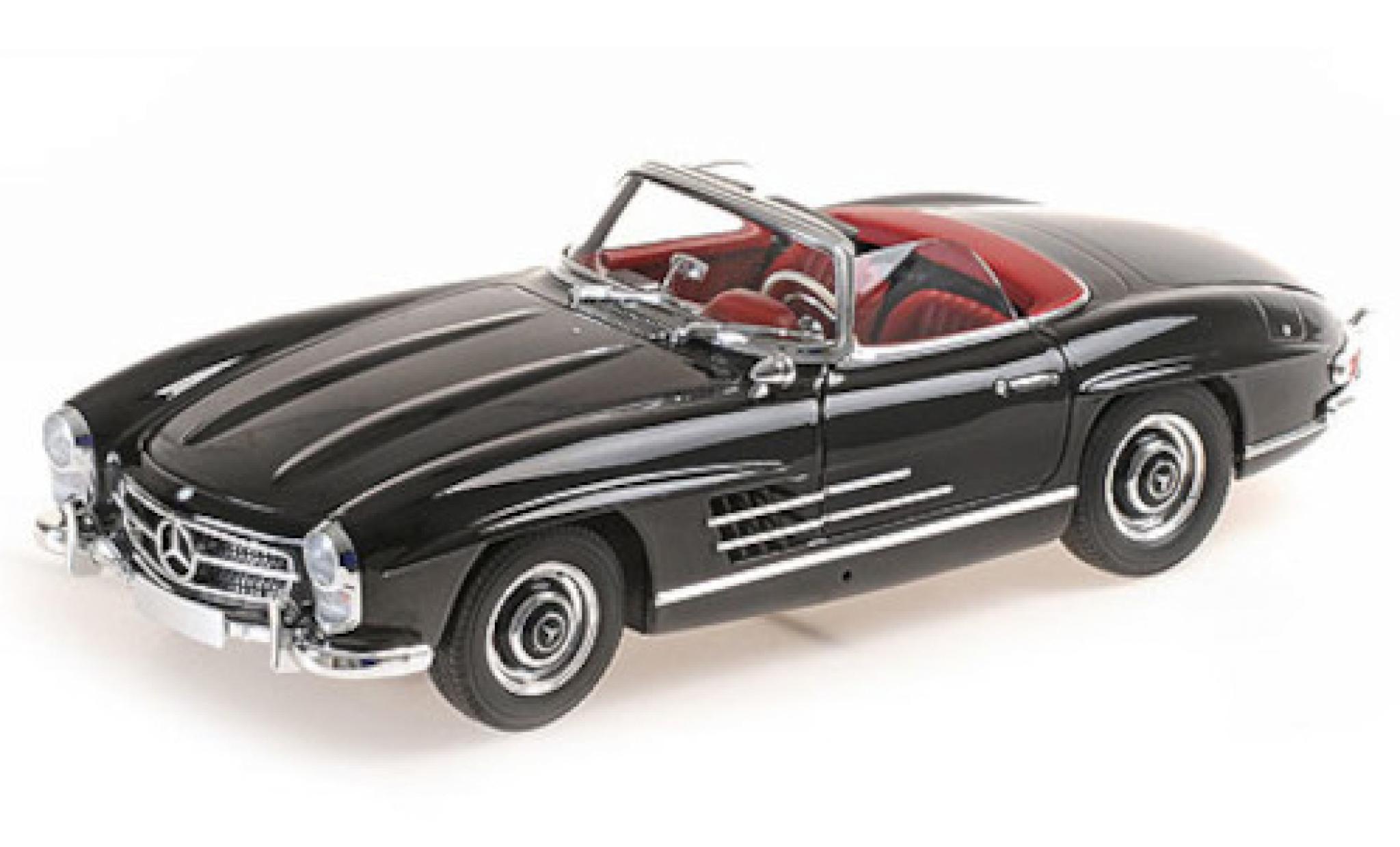 Mercedes 300 1/18 Minichamps SL Roadster (W198) nero 1957 modellino in miniatura