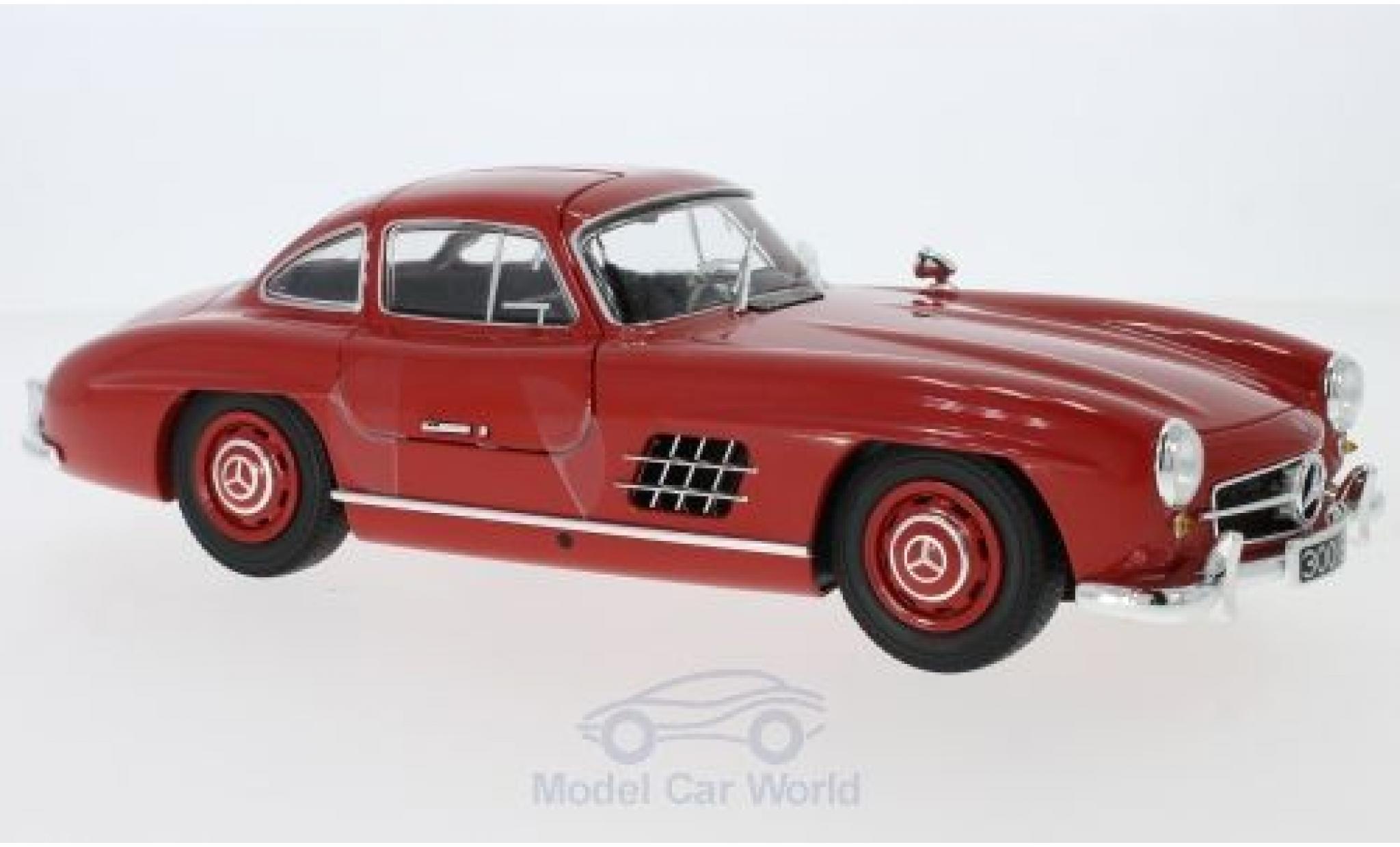 Mercedes 300 SL 1/18 Minichamps SL (W198) rosso 1955 modellino in miniatura