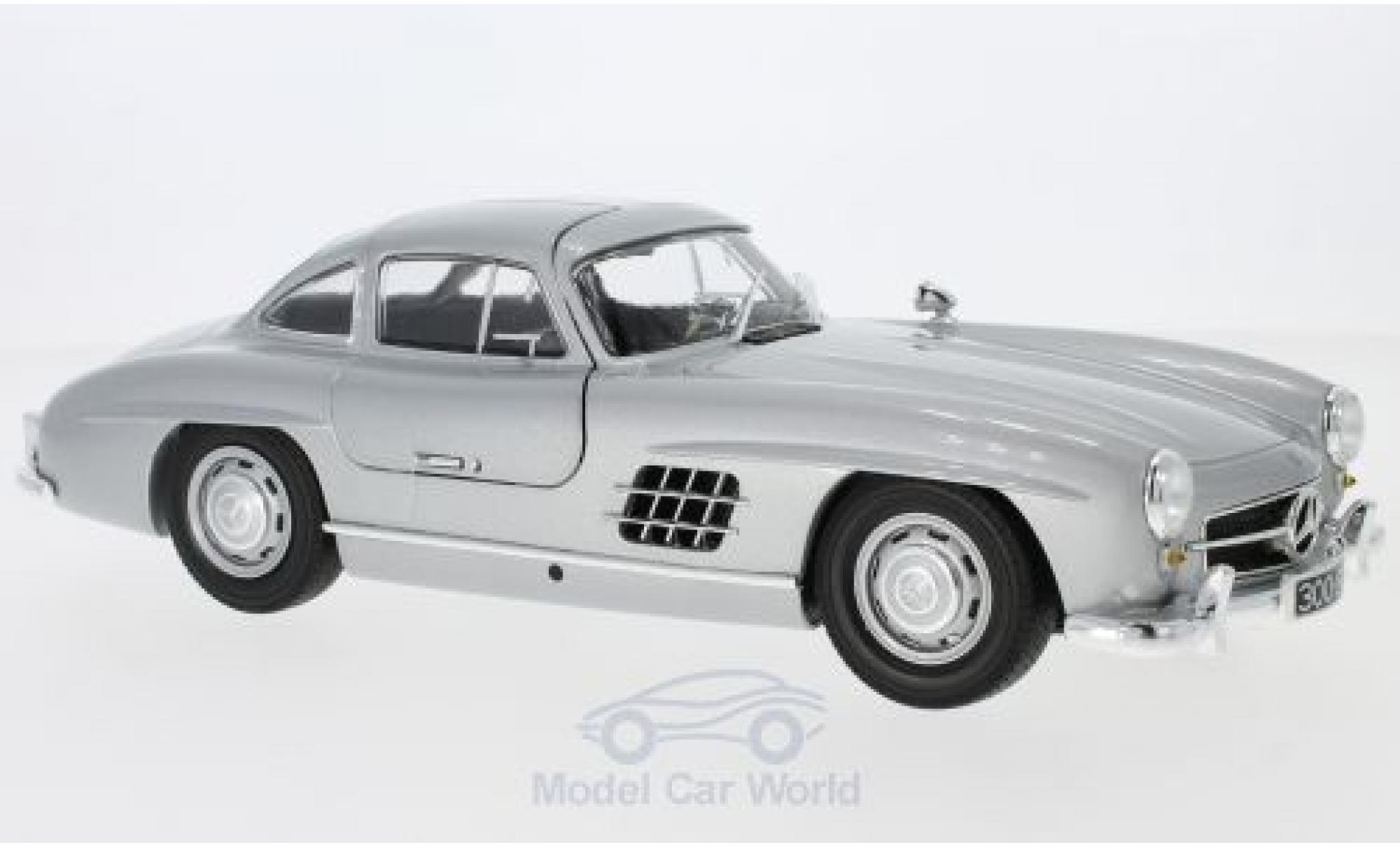 Mercedes 300 SL 1/18 Minichamps SL (W198) grigio 1955 modellino in miniatura