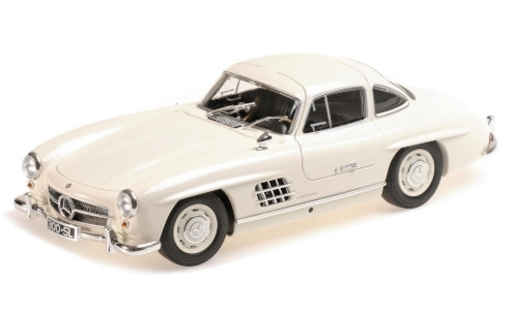 Mercedes 300 1/18 Minichamps SL (W198) bianco 1955 modellino in miniatura