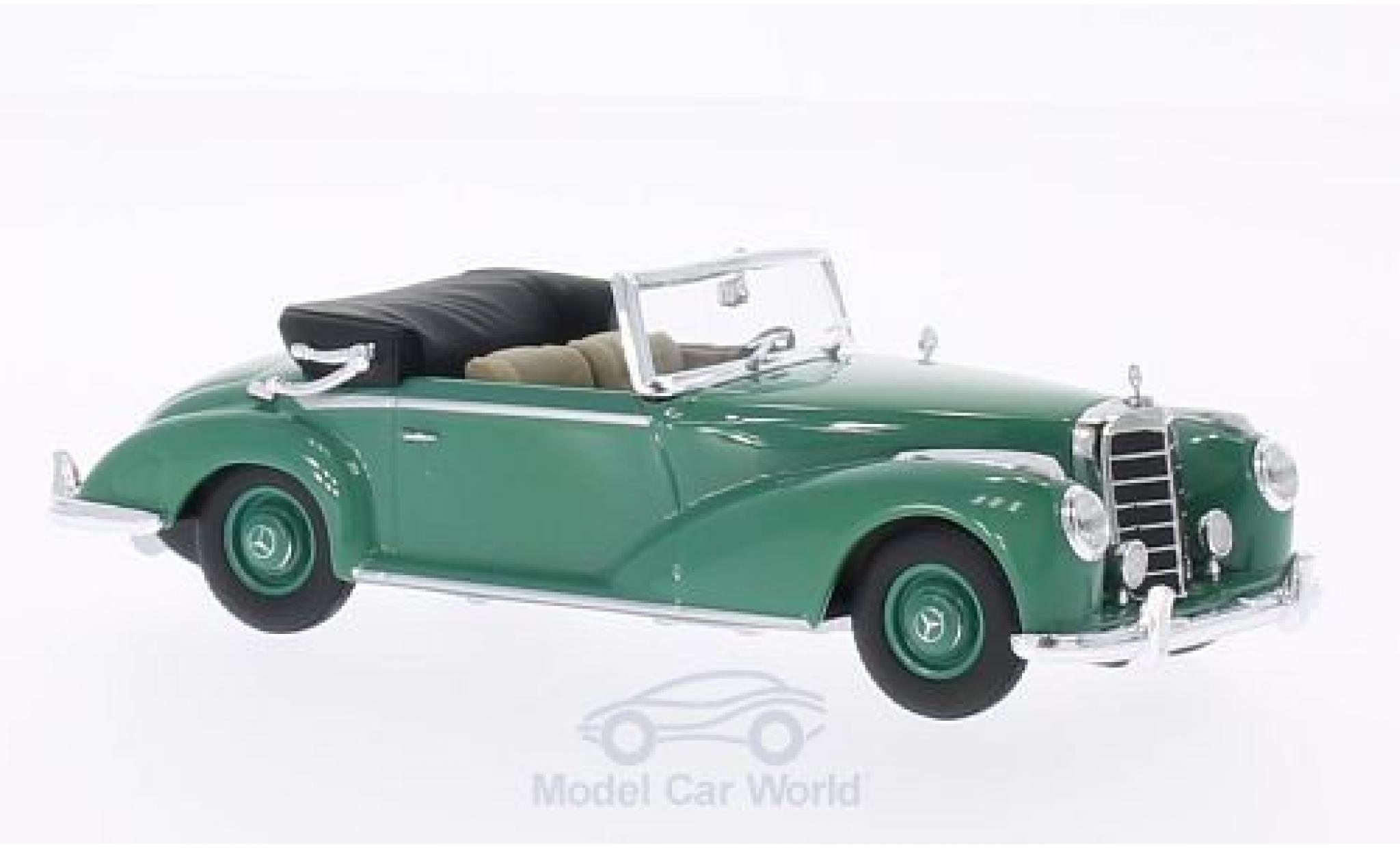 Mercedes 300 1/43 Minichamps S Cabriolet (W188) verde 1954 modellino in miniatura