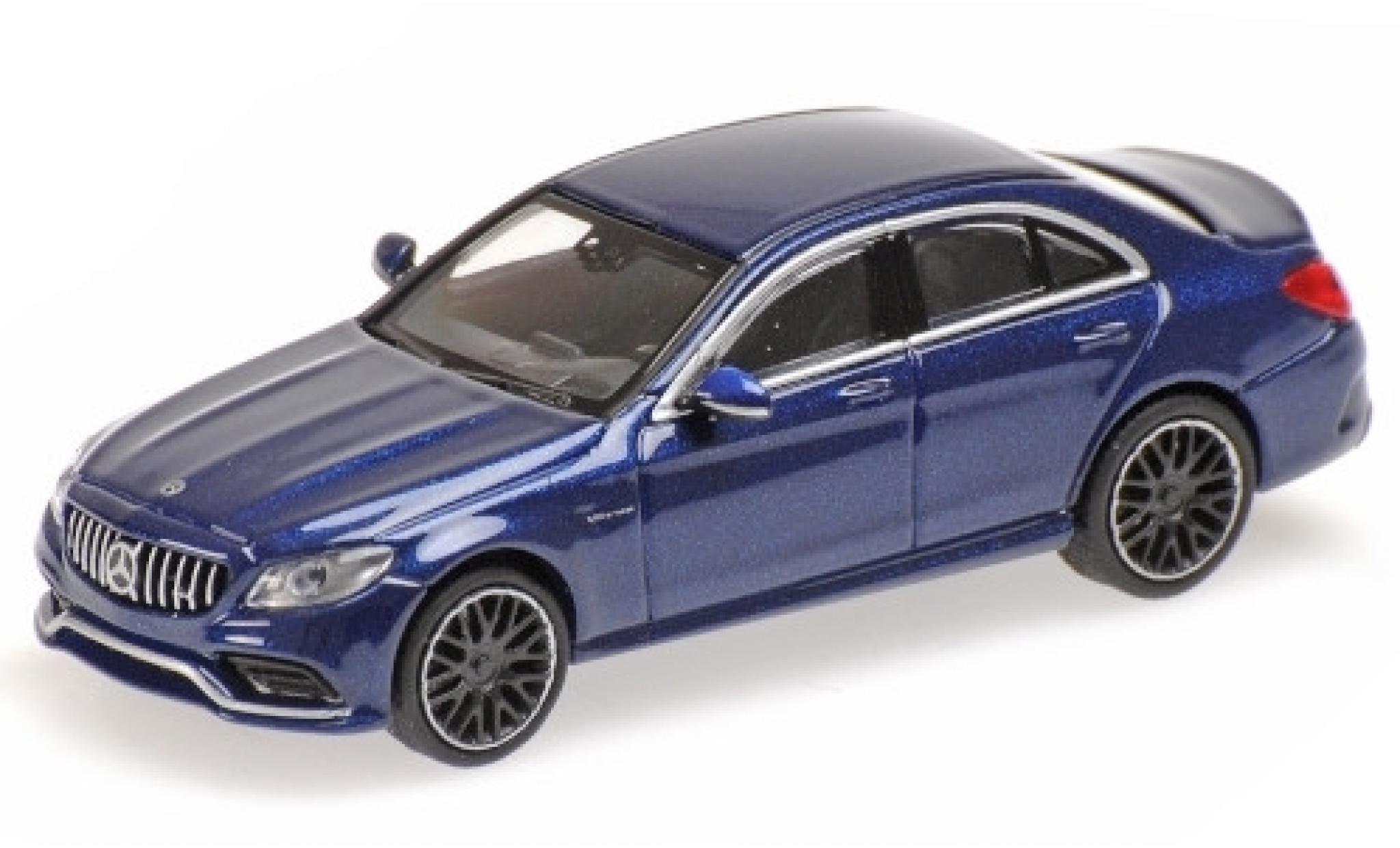 Mercedes Classe C 1/87 Minichamps AMG C63 (W205) metallico blu 2019 modellino in miniatura